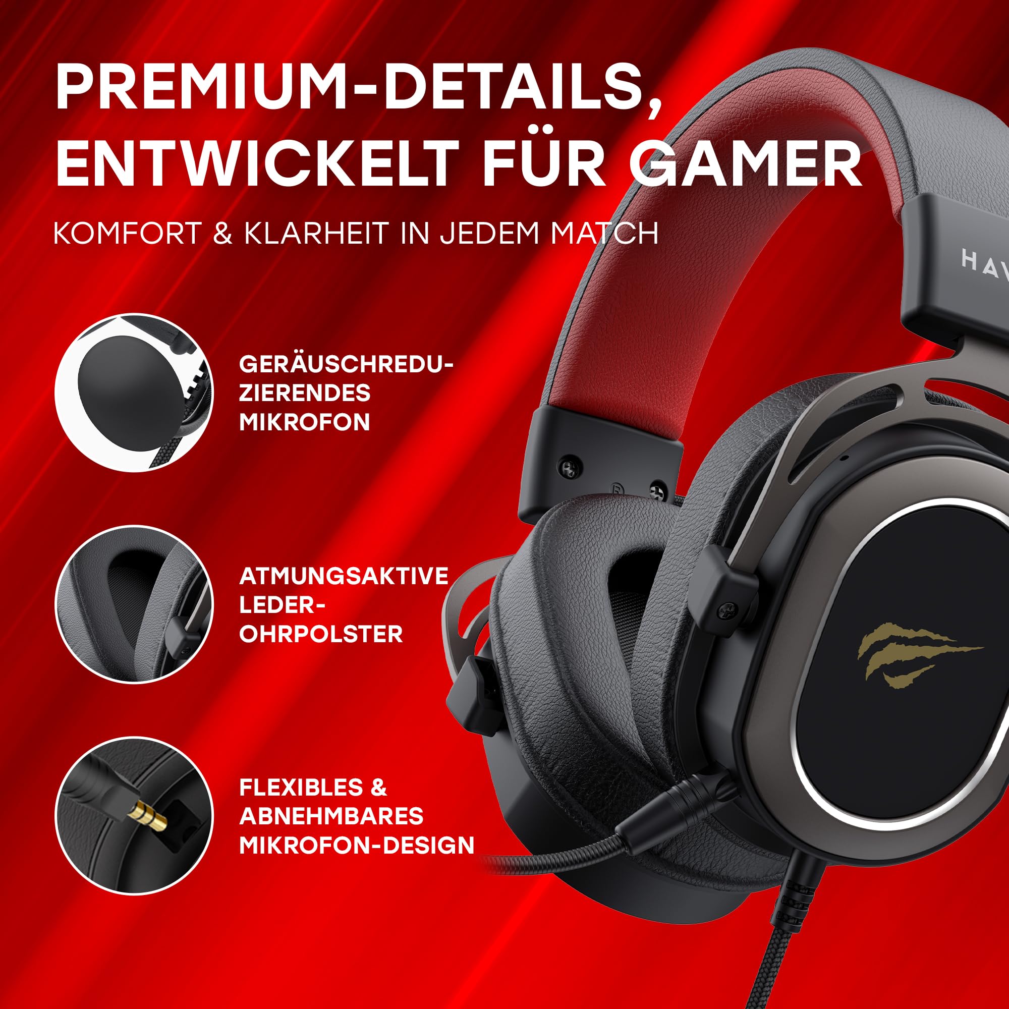 havit Casque de Jeu H2008d