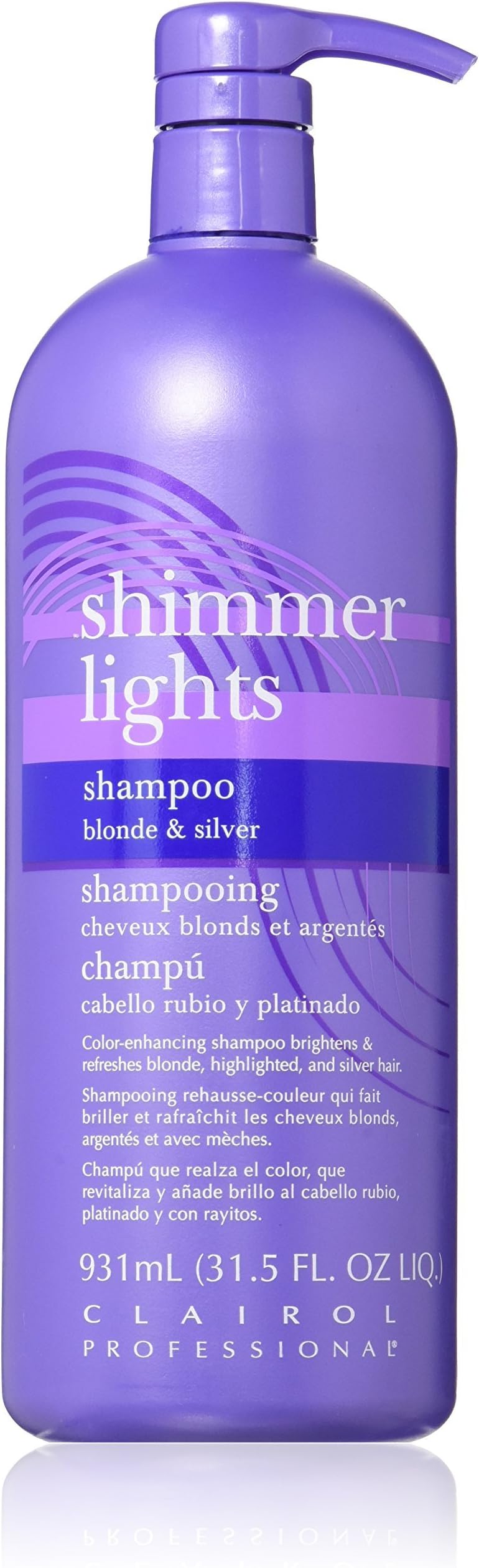 CLAIROL Shimmer Lights Shampoo For Blonde And Silver Hair (32 oz/ 931 ml)