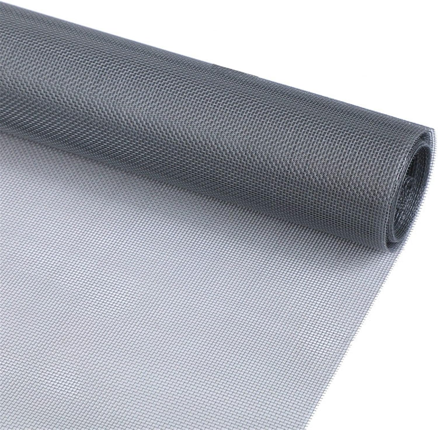 Window Mesh Screen Roll, Window Screen Replacement for Patio and Windows Pet Screen and Porches (Color : Black, Size : 40"x394")