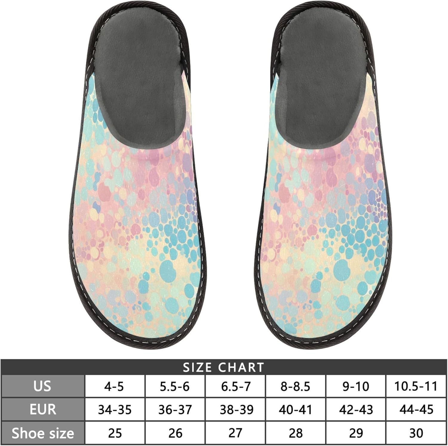 Glitter Texture House Slippers – Cozy Fuzzy Slippers for Guests, Washable & Disposable, Perfect for Shoeless Home, Spa & Hotel Use A110690