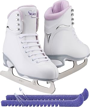 Jackson Ultima Finesse JS180 / JS181 / JS184 Figure Ice Skates for Women and Girls Bundle with Guardog Skate Guards Improved, JUST LAUNCHED 2023