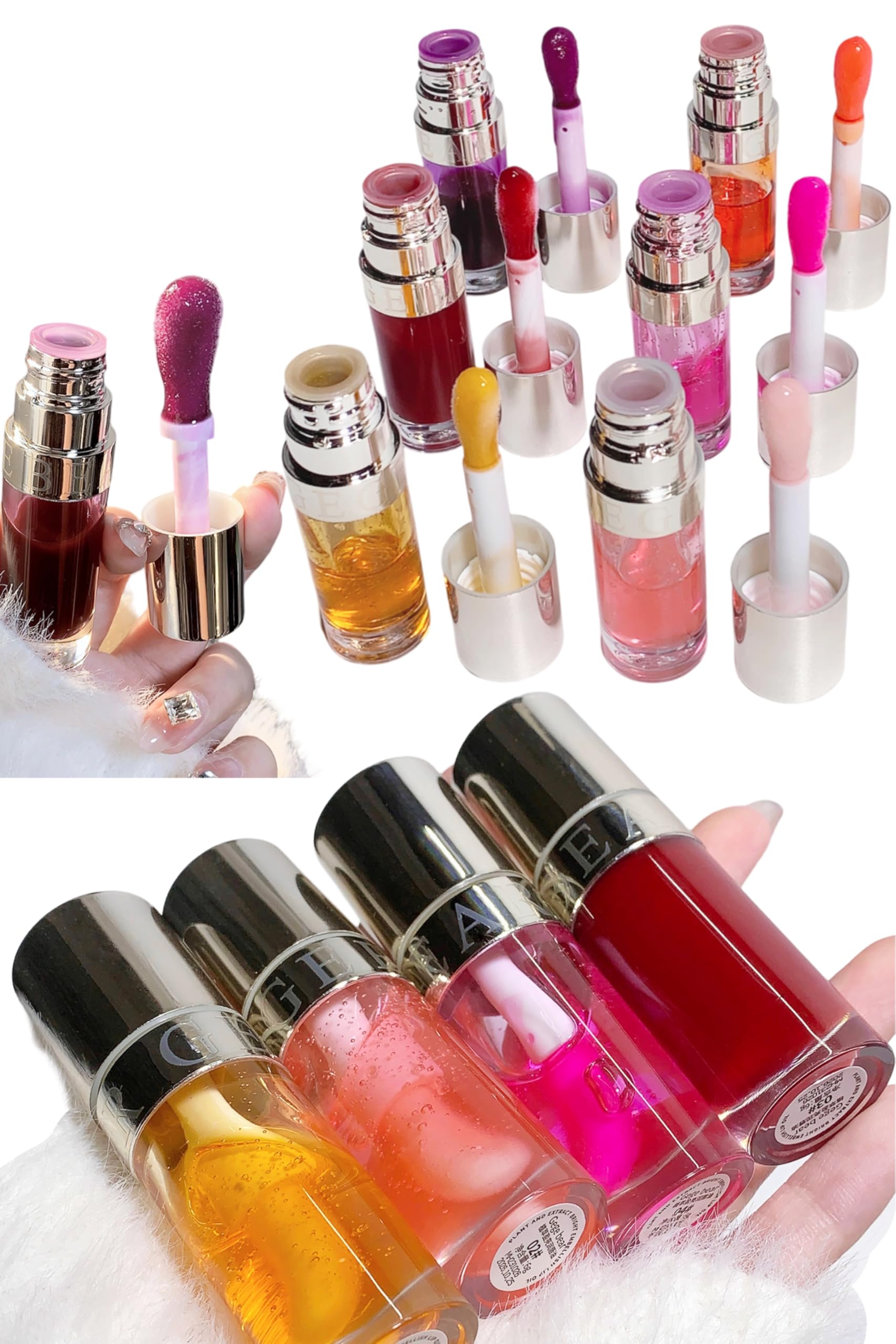Moisturizing Lip Oil by Gege Bear – Lightweight and Glossy, Perfect for Pigmented Lips, Available in Multiple Shades for Women and Girls, Provides Long-Lasting Hydration and Comfort (01# Warm Honey Glow – A warm orange shade, Pack of 1)-image-37