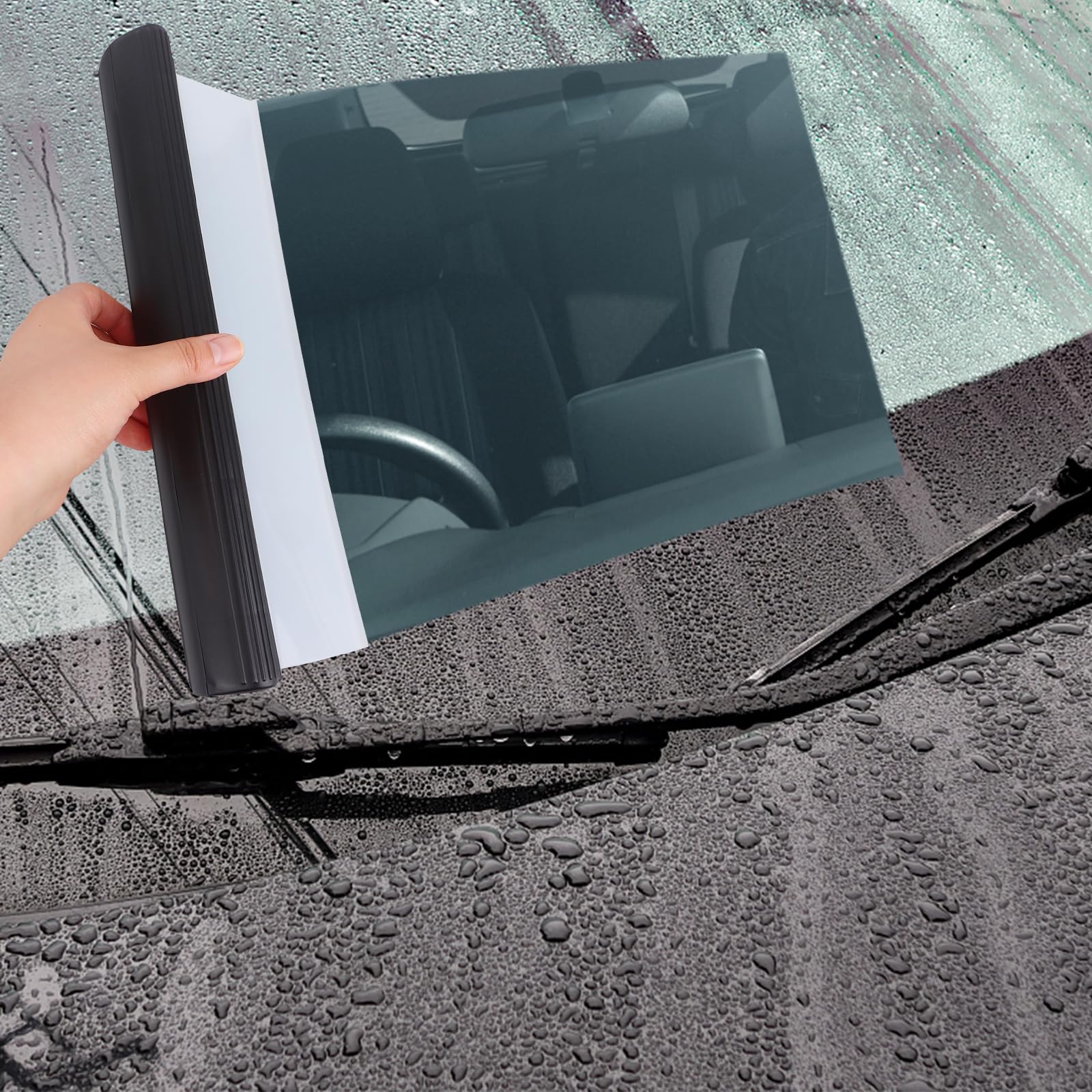 GIANT Silicone Wiper Blade Squeegee – 10.5" Car Drying Tool (2-Pack)