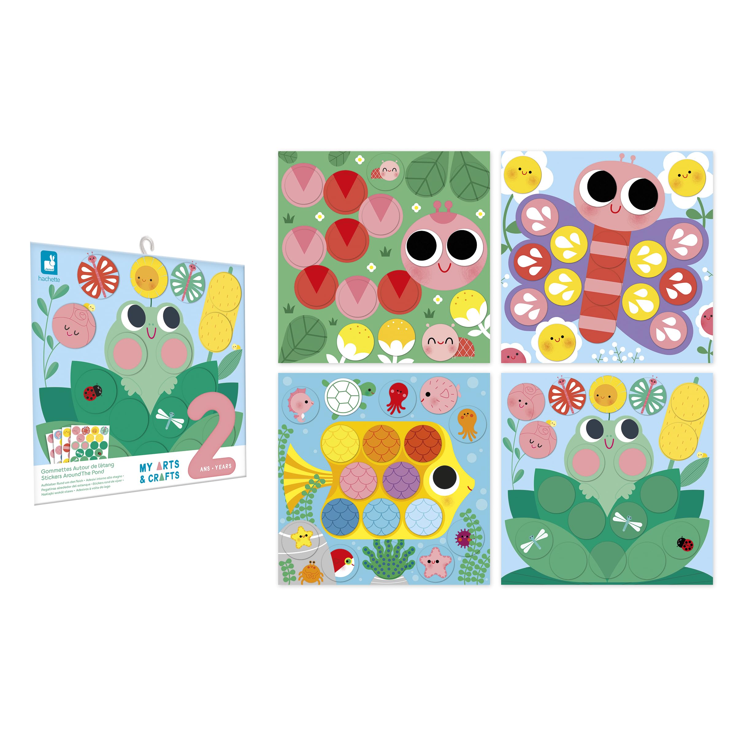 Kit Gommettes Enfants Janod Kit Gommettes Janod My Arts \u0026 Crafts - 4  Tableaux Animaux, Dès 3 Ans, Motricité Fine Et Concentration Tableau Enfant, image size:2400x2400