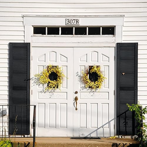 Miniatura 5 de Números y letras de casa de 5.5 pulgadas, número de dirección de casa de metal de hierro fundido altamente visible para buzón de oficina de calle,