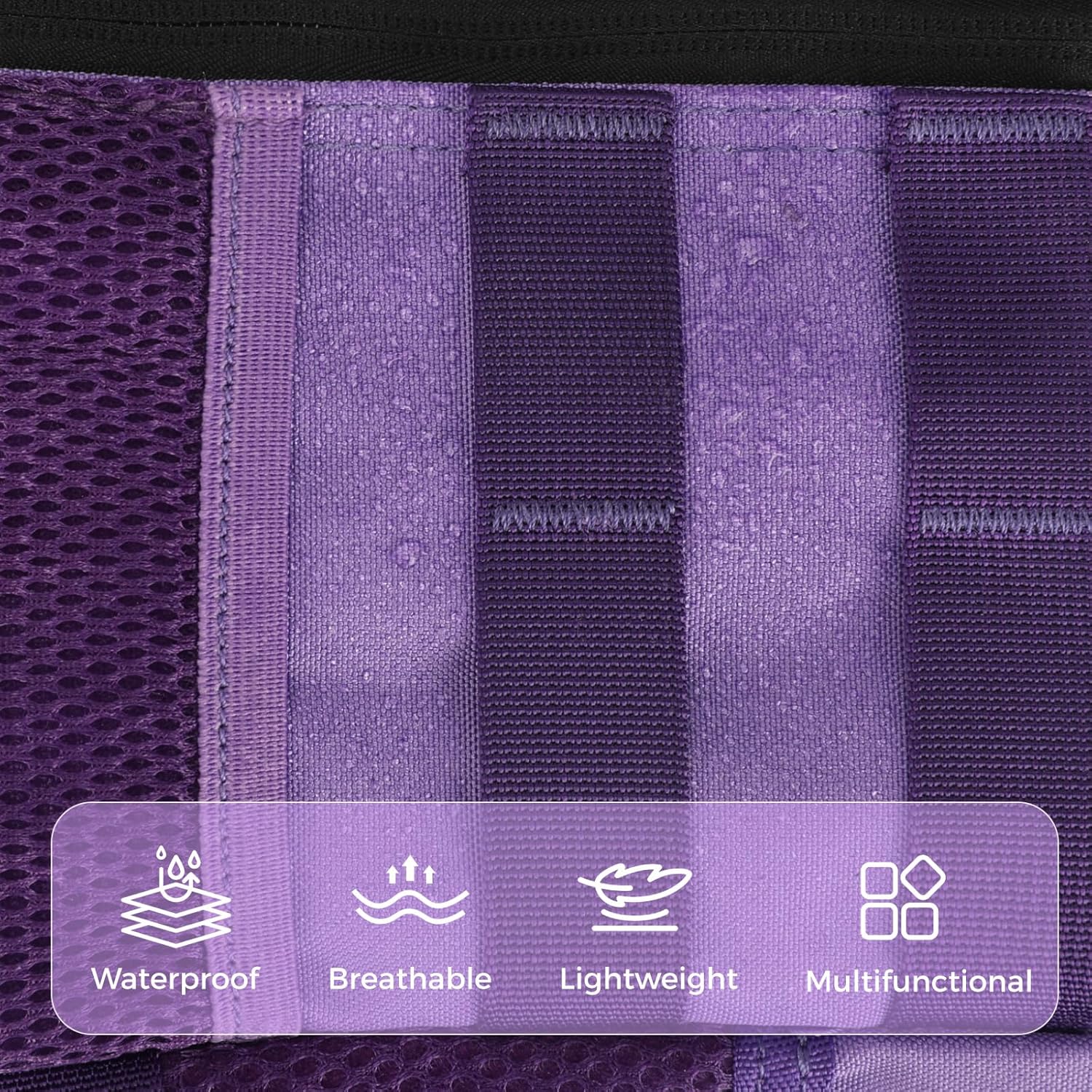 9L Mini Tactical Backpack for Men Women,Small Military Tactical Backpack for Sport,Gym,Hiking,Travel,Camping (Purple) - Image 4