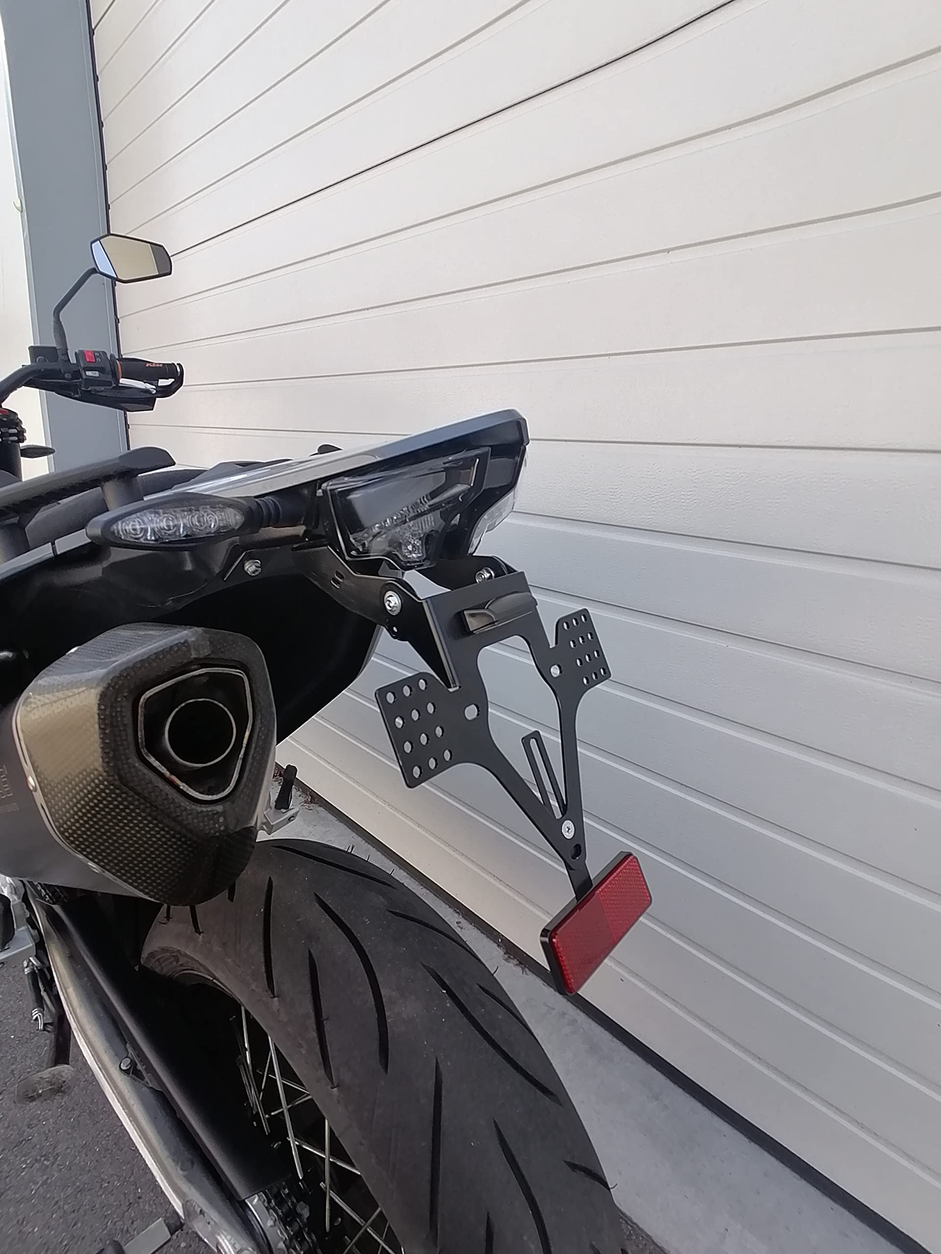 Kennzeichenhalter GroFaTec EVO Set für KTM 690 SMC R 19-26 Kennzeichenträger SMC-R Enduro Supermoto Nummernschild kurzes Heck Heckumbau smcr 690