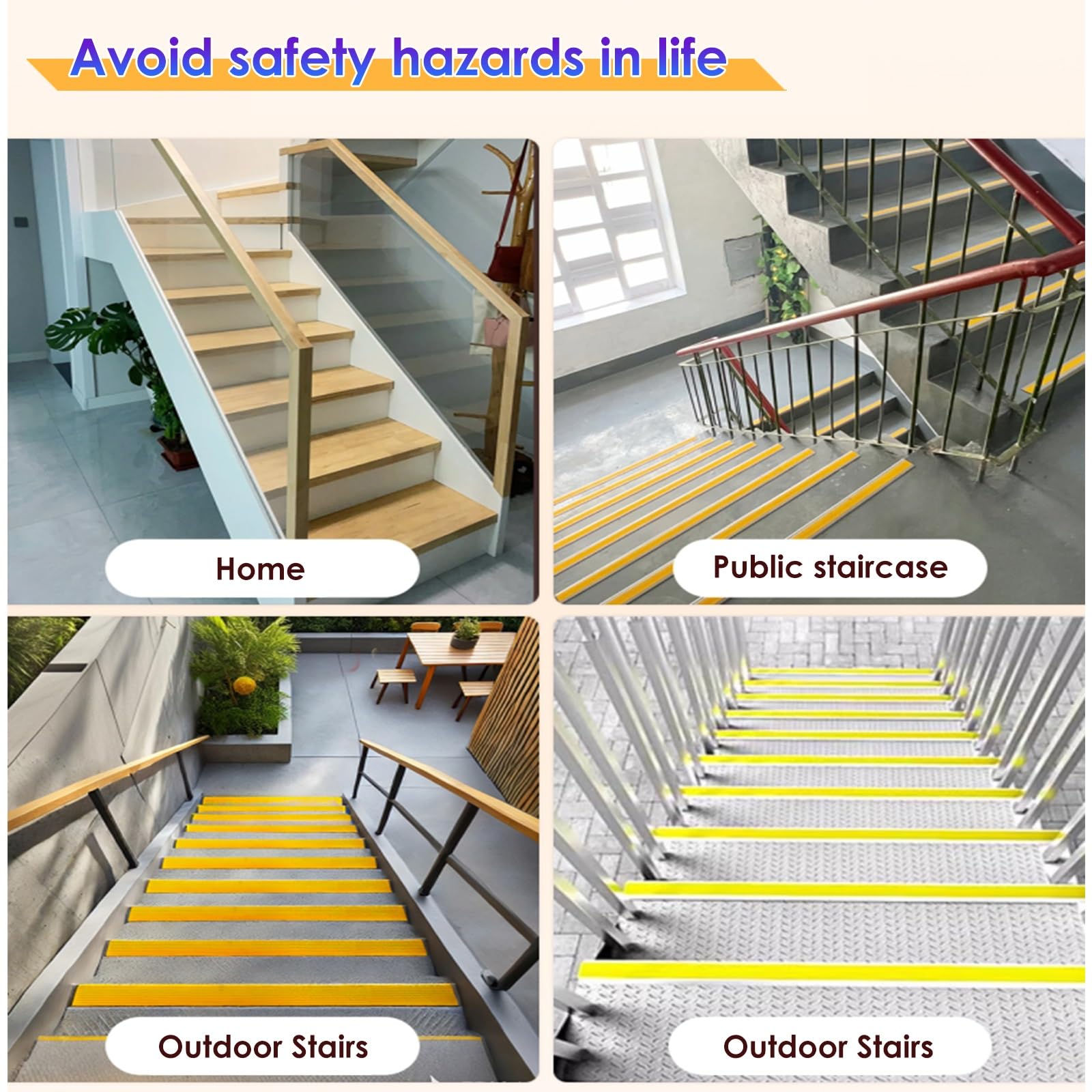 Cantoneras Adhesivas Salva Escalones, Zócalo Escaleras Con Tiras Protectoras Antideslizantes Para Escaleras,Autoadhesivas Tiras Antideslizantes Para Peldaños En Forma De L,Para BañO
