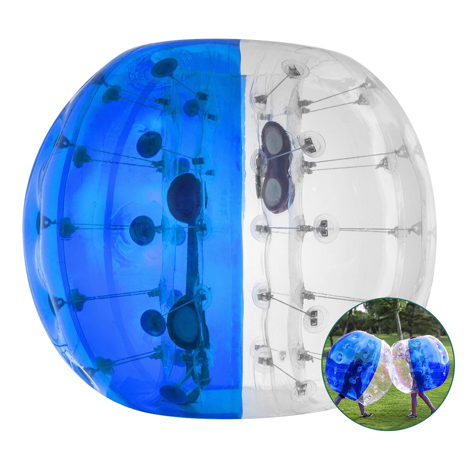 Happybuy Inflatable Bumper Ball 1.5M 5ft Diameter Bubble Soccer Ball