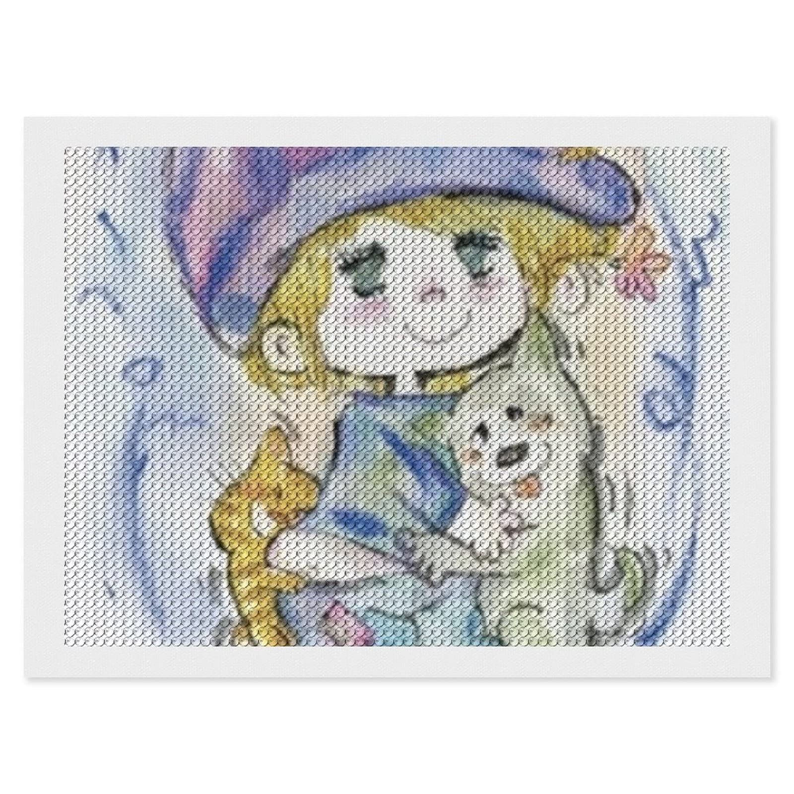 Amazon | 水森亜土 有名な絵 (1) アニメ 5D ダイヤモンドアート ビーズ