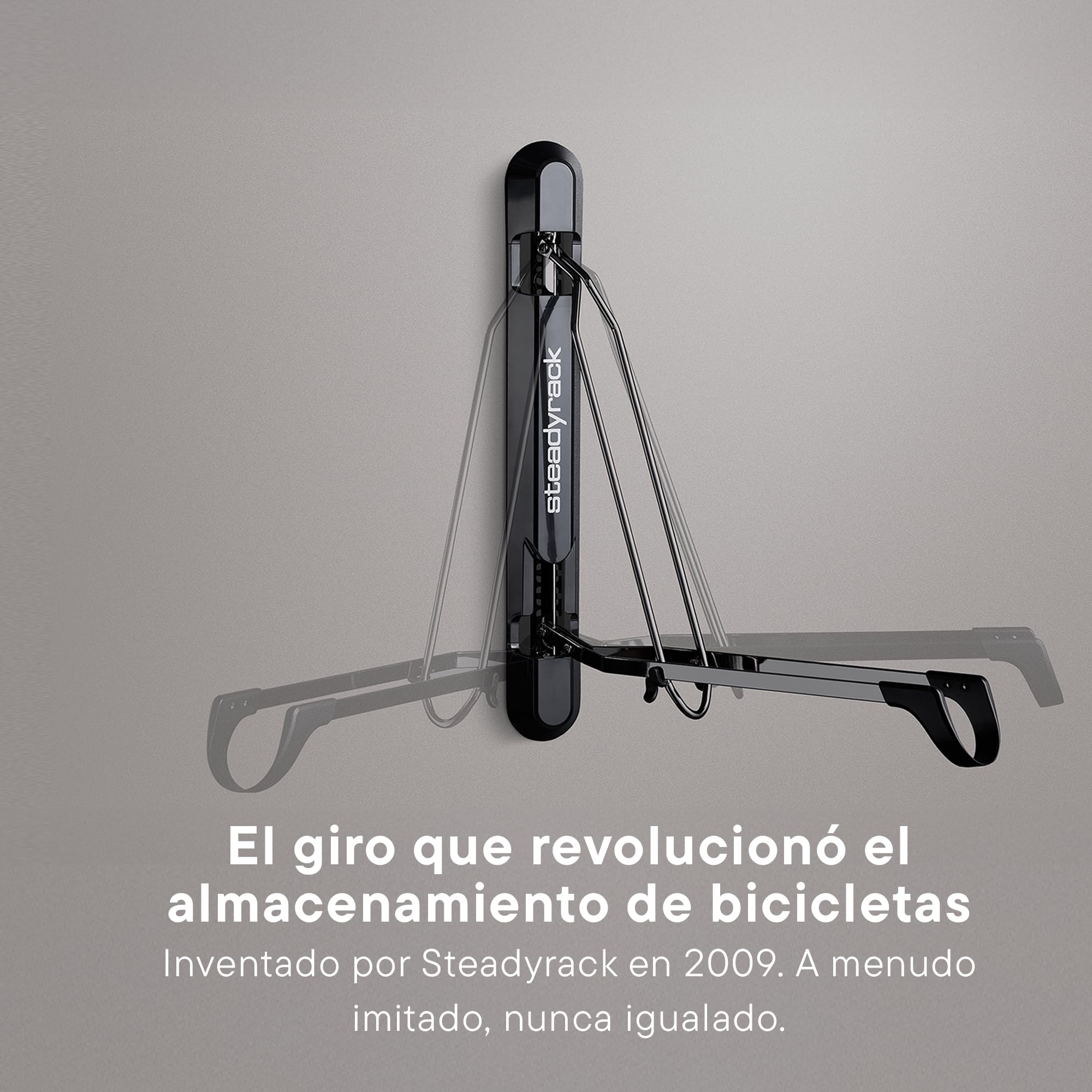Steadyrack ProFlex Wide Portabicicletas – Soporte Vertical de Pared para Almacenamiento de Bicicletas en Casa – Apto para MTB, eMTB, Bicicletas con Guardabarros y Más – Incluye GearMate SteadySpine