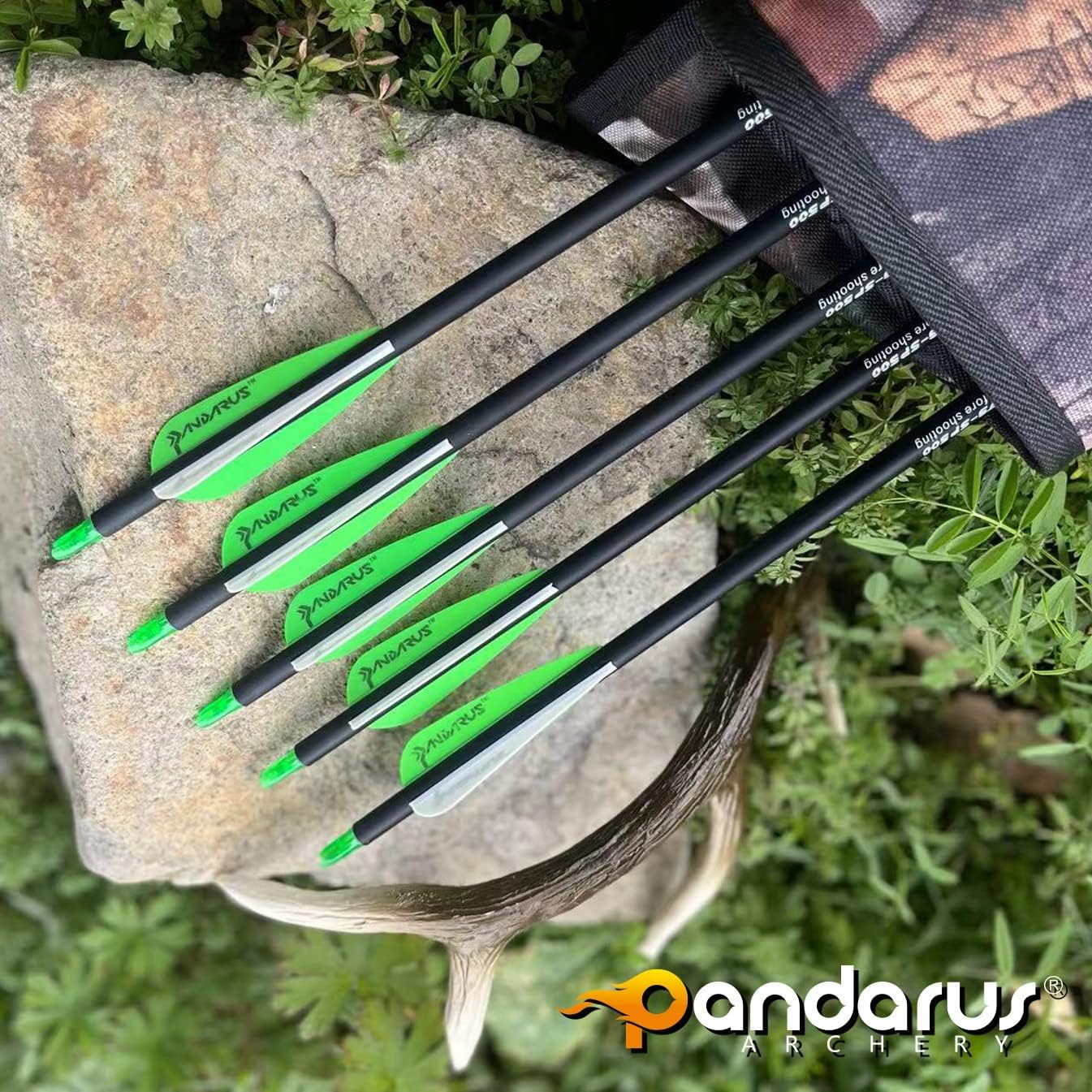Archery 30/32/28 Inch Carbon Practice Hunting Arrows with Removable for Youth Compound & Recurve Bow Target (Pack of 12)