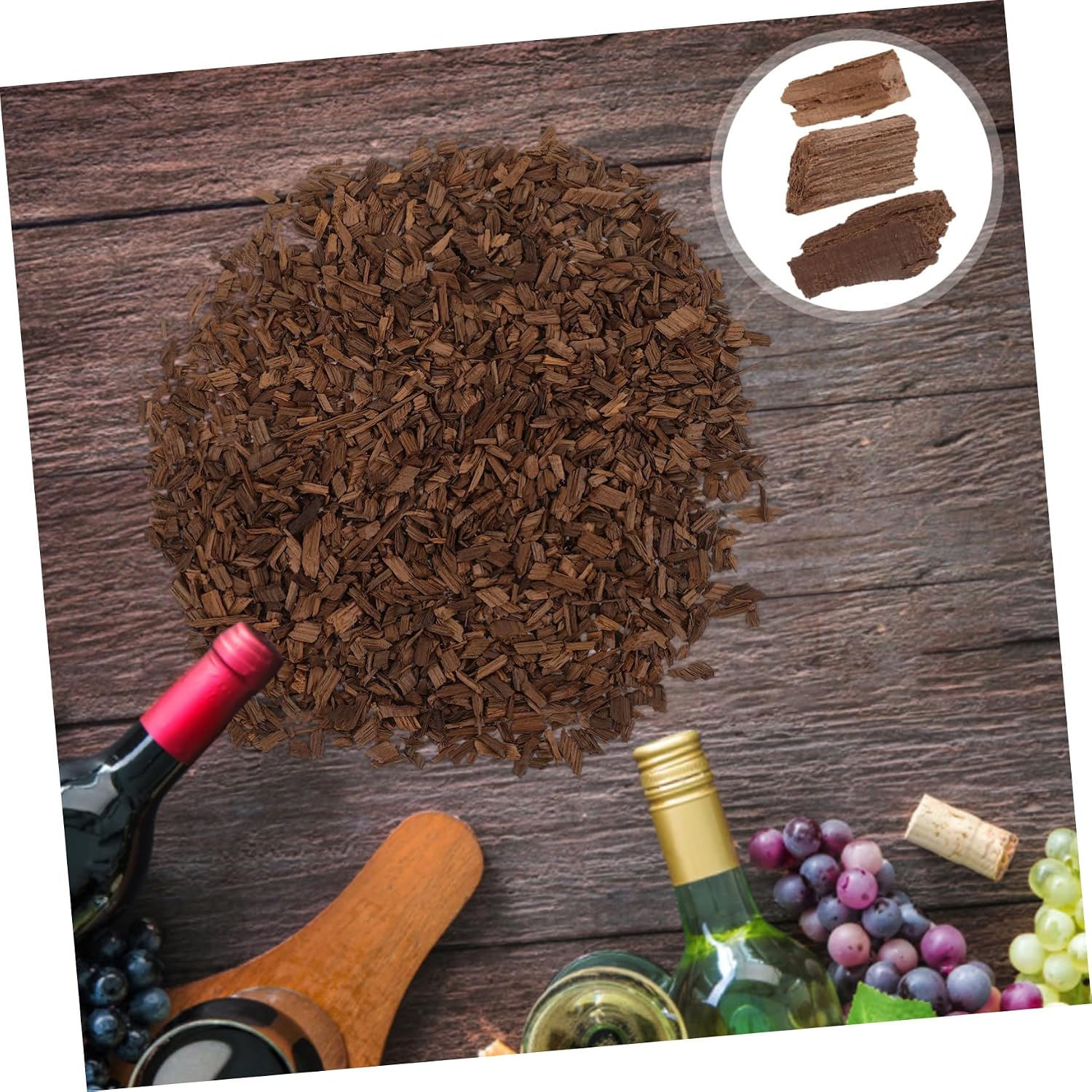 Chips Medium Oak Chips for Wine Making Aging Whiskey French Wine Brewing Supplies