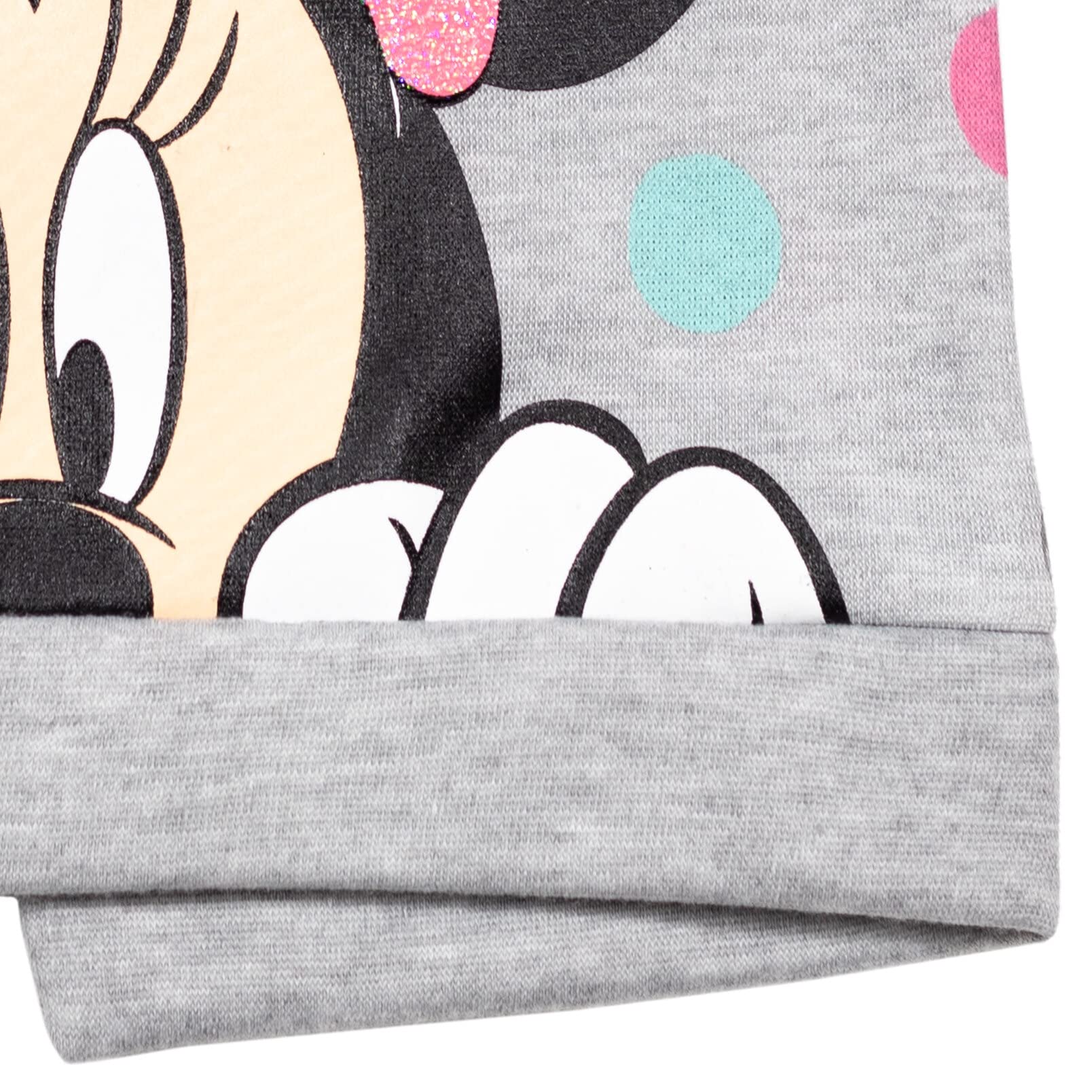 Disney Myszka Minnie Mouse Bluza i legginsy Polarowa Zestaw dla niemowląt do dziecka Duży rozmiar (12 miesięcy - 14-16), szary/różowy, 6, Szary/różowy, 6