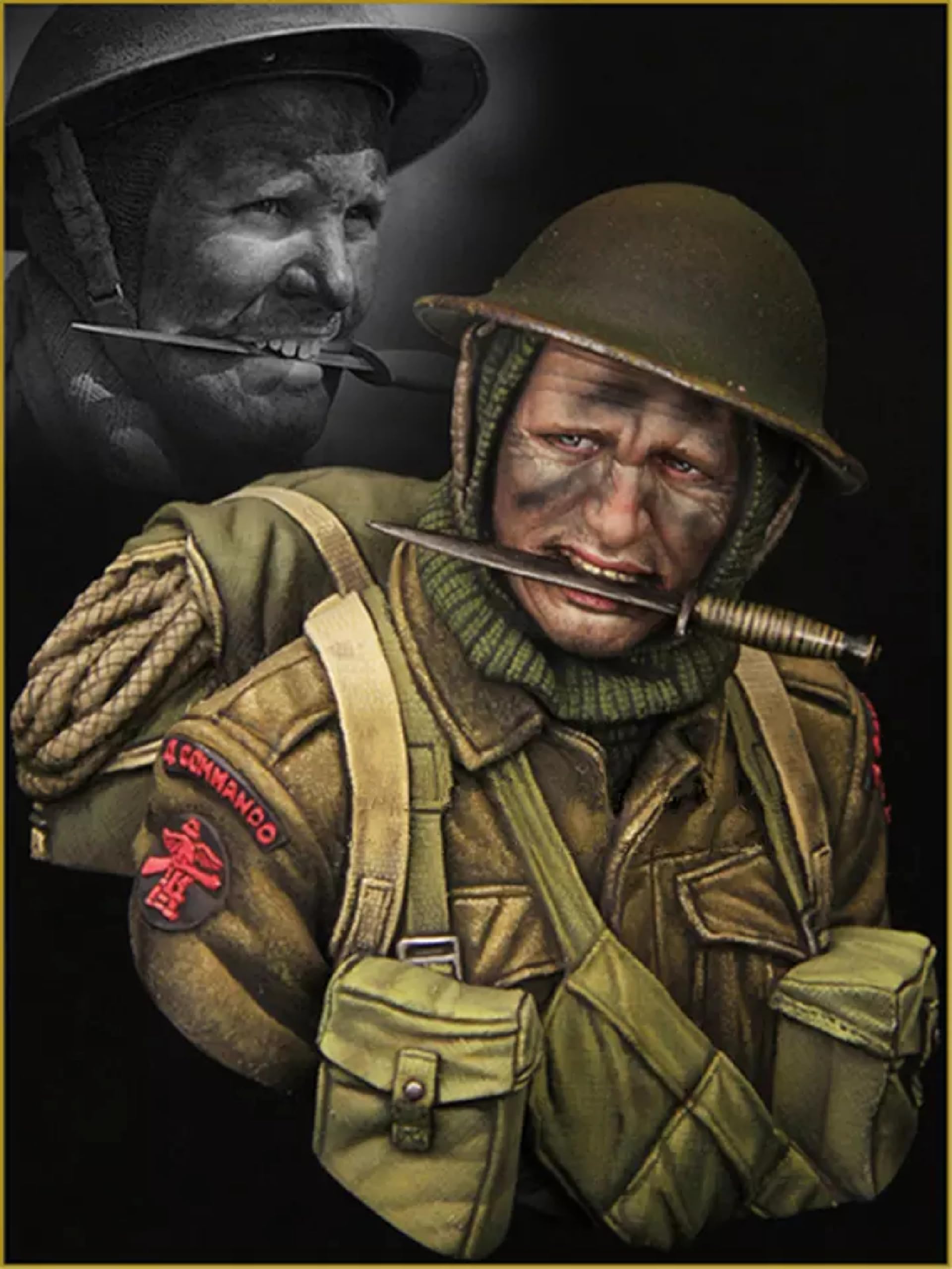 TRUEGRIS 1/10 WWII British Soldier Resin Bust Kit Unpainted and Unassembled Resin Model //l7s6Z4