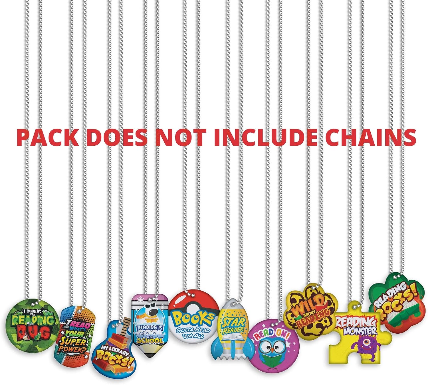 Encourage, Motivate, and Build Young Readers Brag Tag Value Pack 2: 100 Tags (10 Tags for Each Shape)