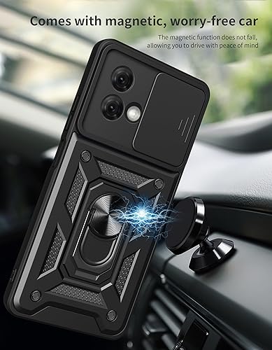 Vista 250 de Carcasa de soporte compatible con Motorola Razr 2023, con cubierta deslizante para lente de cámara compatible con Motorola Razr 40 5G 2023 XT2323-1