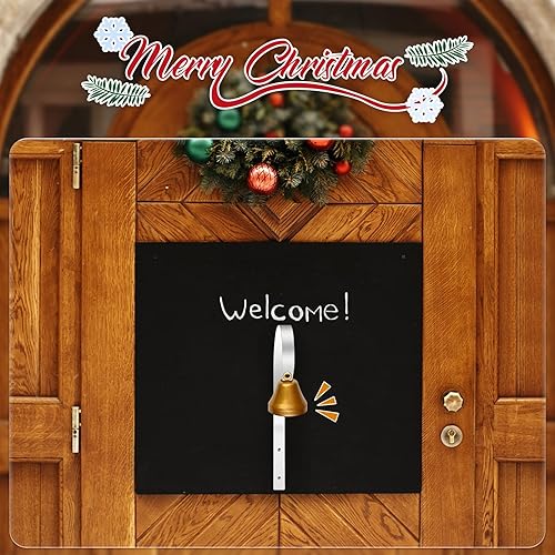 Miniatura 6 de Oudain 4 timbres antiguos de tenderos de 1.6 pulgadas de diámetro, montados en la pared, de metal, timbre de entrenamiento para perros, anillo