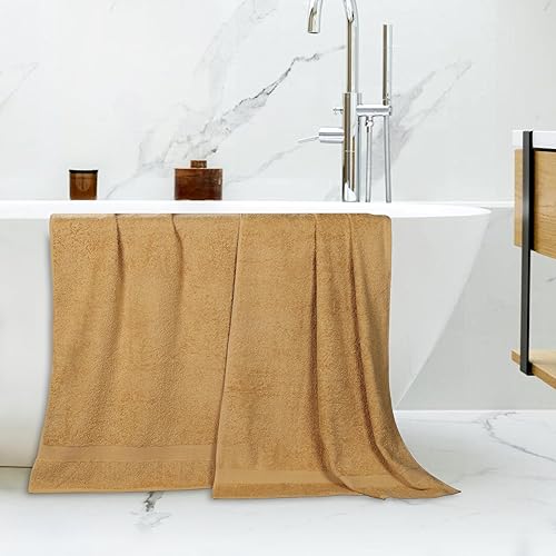 Vista 168 de Superior Juego de toallas de baño de algodón de 2 piezas, toallas grandes para cuerpo, secado rápido, artículos esenciales de baño, baño