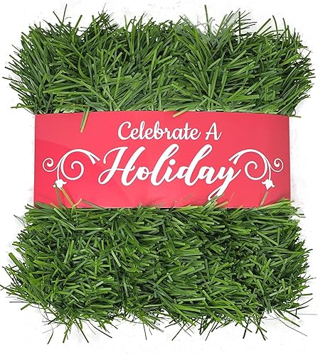 Guirnalda de 20 pies | Guirnalda de Navidad para decoraciones de Navidad para interiores o exteriores | Guirnalda suave sin iluminación | Decoración