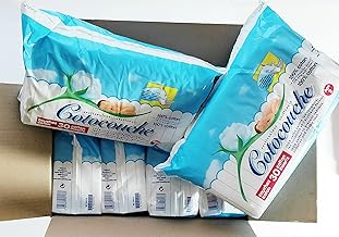 Tetra Medical - Lot de 180 Couches (6 Paquets de 30 Couches) 100% Coton 2 ème Age - Cotocouche
