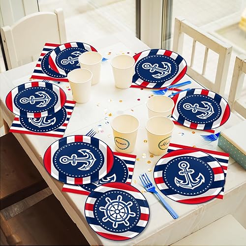 Miniatura 80 de Juego de 96 platos de fiesta de avión, servilletas, vajilla de avión, suministros para fiesta de cumpleaños, vajilla de papel desechable