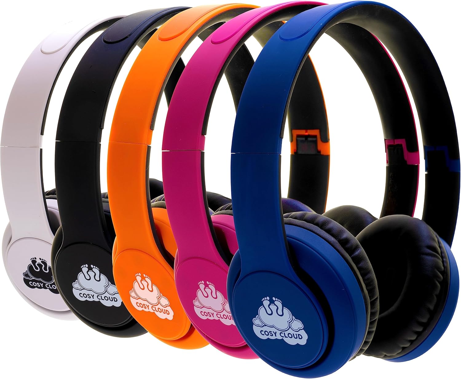 Wireless Bluetooth Noise Cancelling OnEar Headphones with Microphone USB Foldable Headband