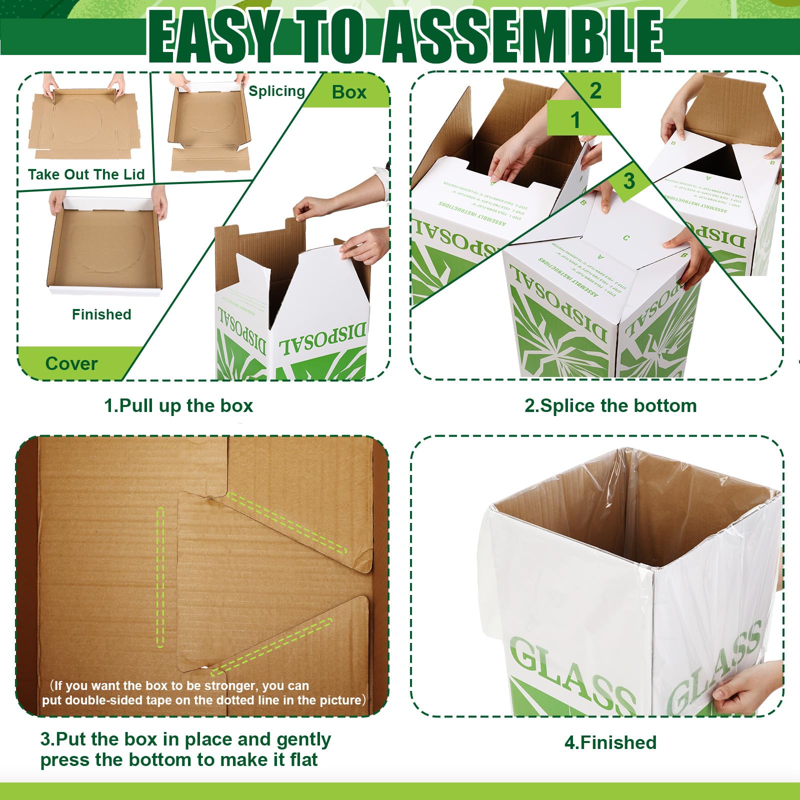 Snapklik.com : 12 Pcs Broken Glass Disposal Box 12