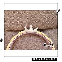 Vista 3 de Peluca de princesa Rapunzel larga trenzada con diadema de flores de tiara para niñas, accesorios de disfraz de 29 pulgadas