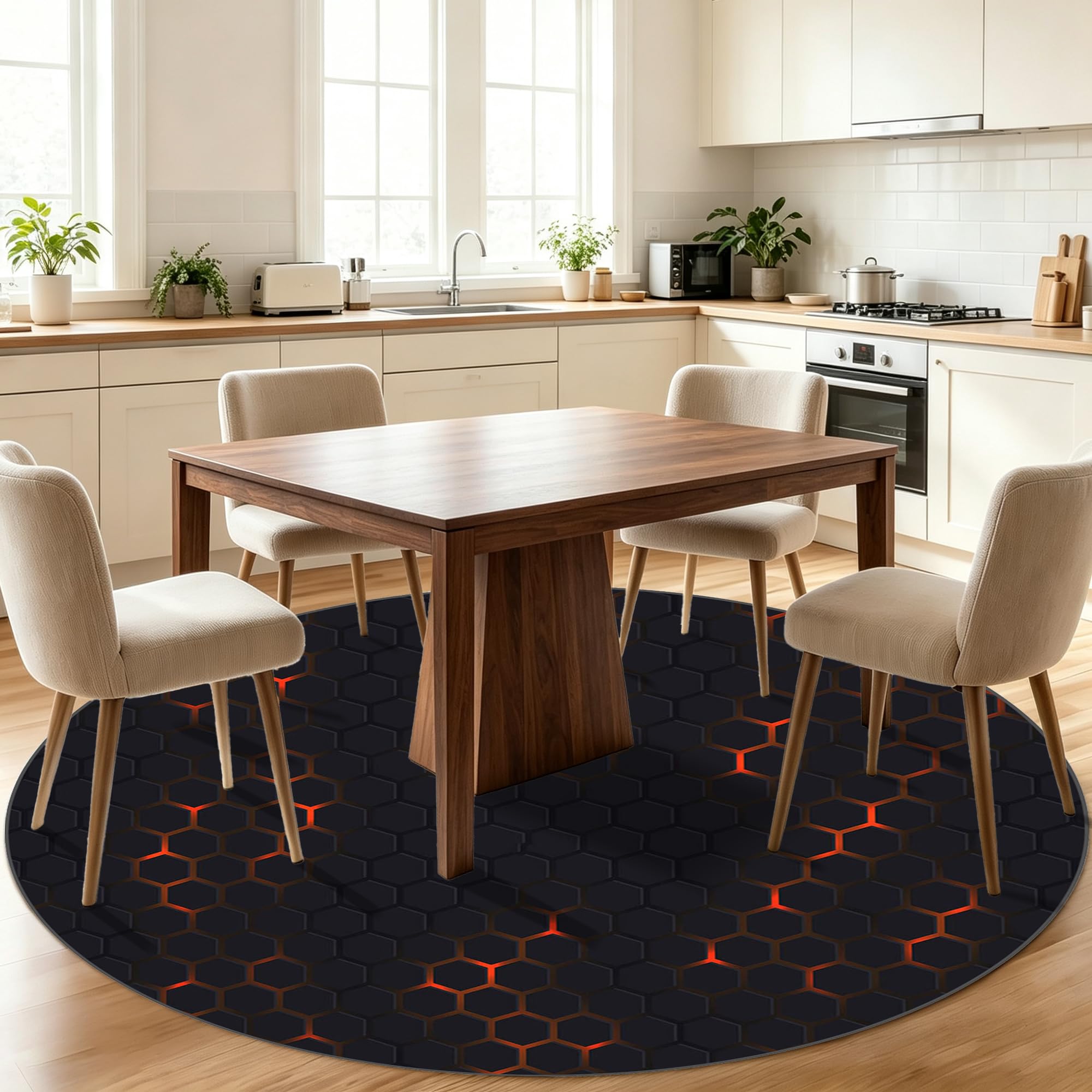 Redonda Gaming Protector de Suelo, Alfombra Silla Ruedas Gaming/Oficina