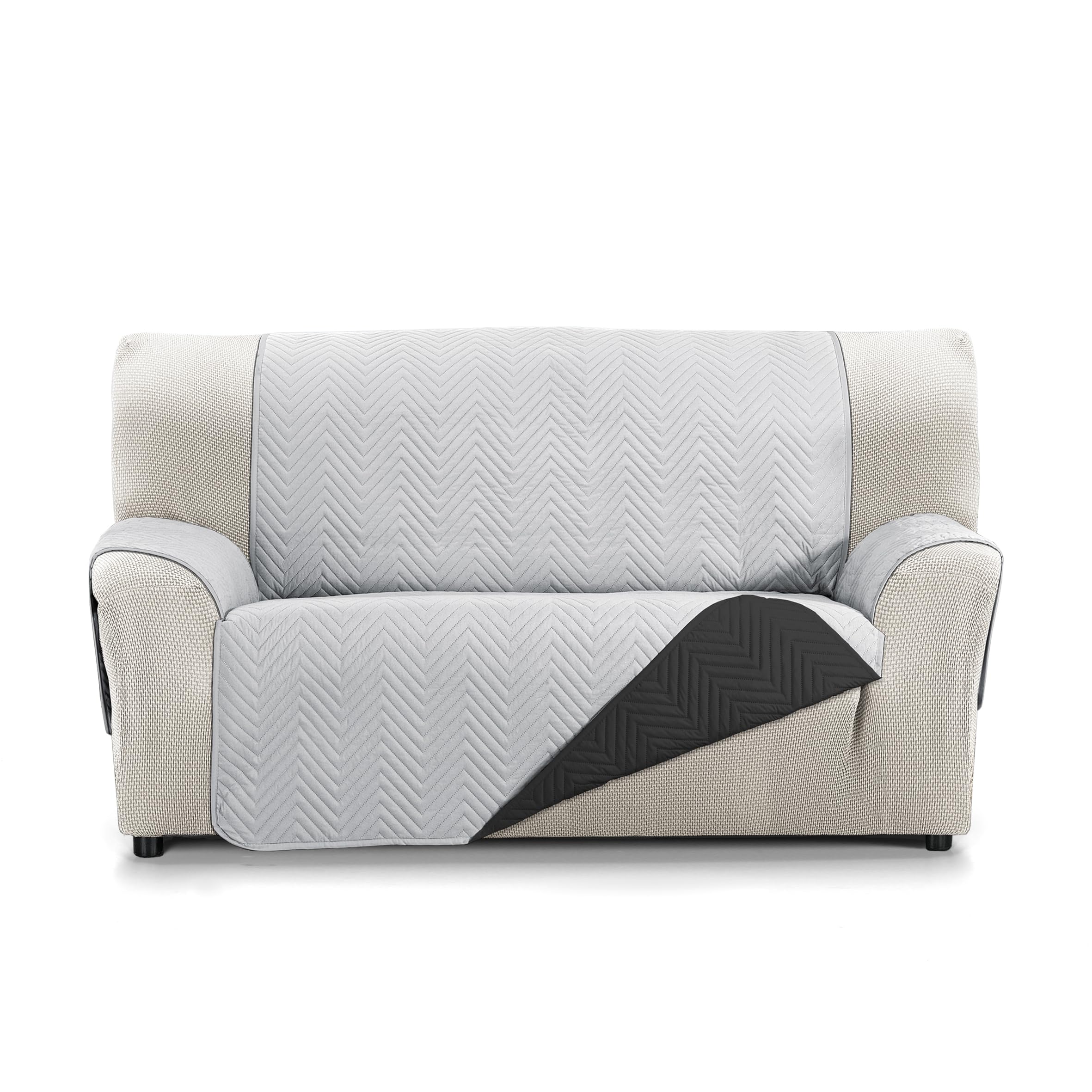 Martina Home Milano 2 Seater Sofa Cover Grey/Black