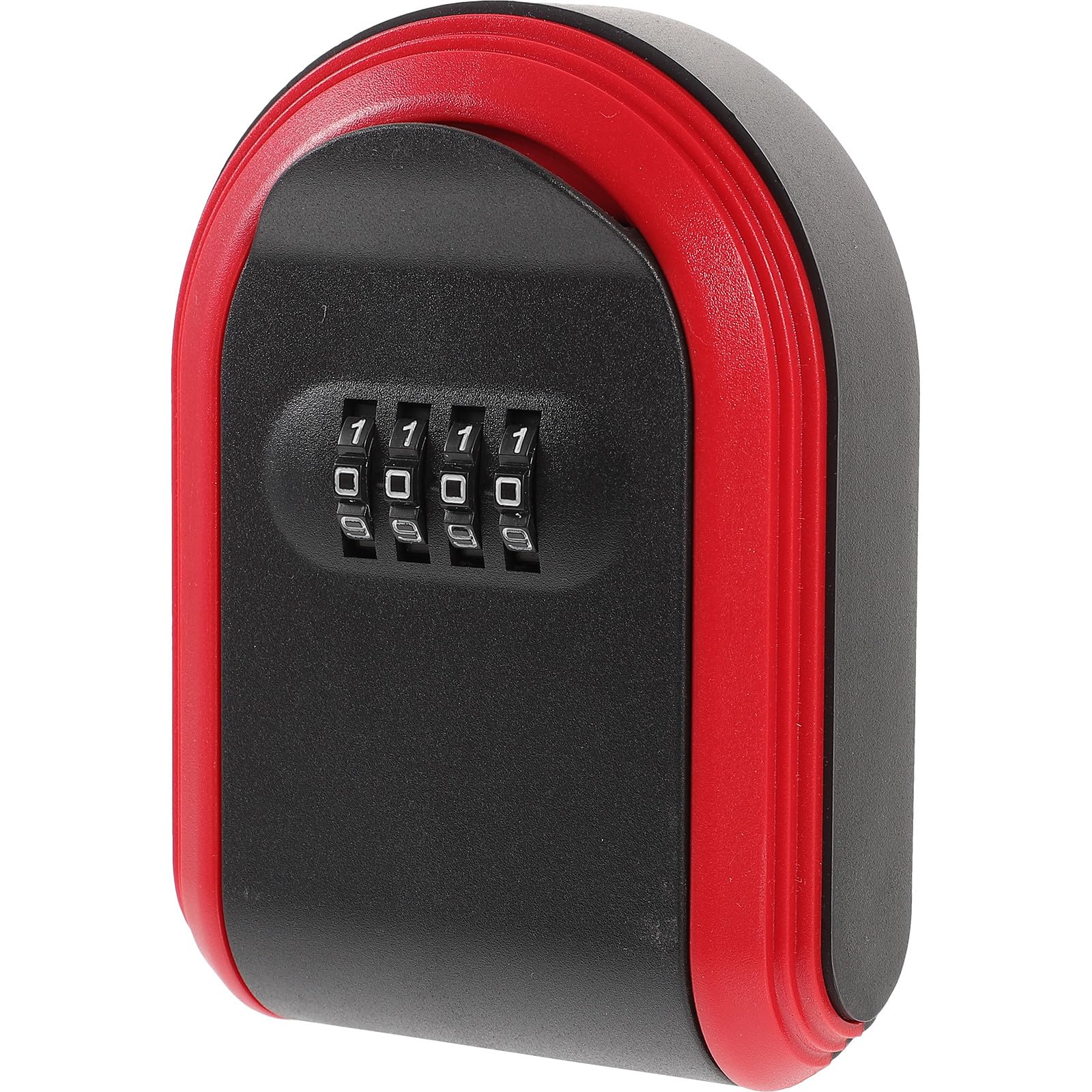 Caja fuerte para llaves portátil roja de plástico con código resetable ULTECHNOVO