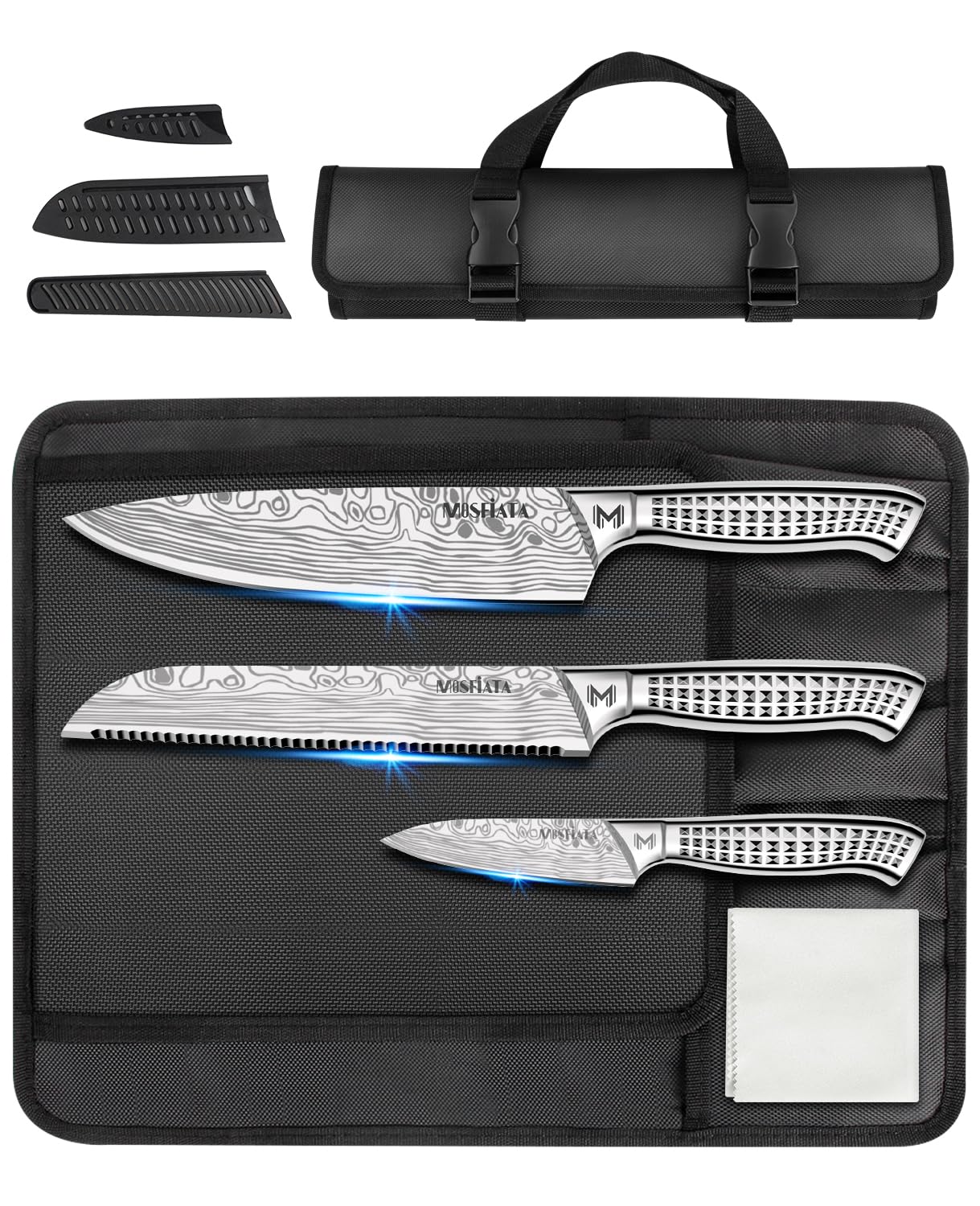 MOSFiATA Lot de 3 couteaux