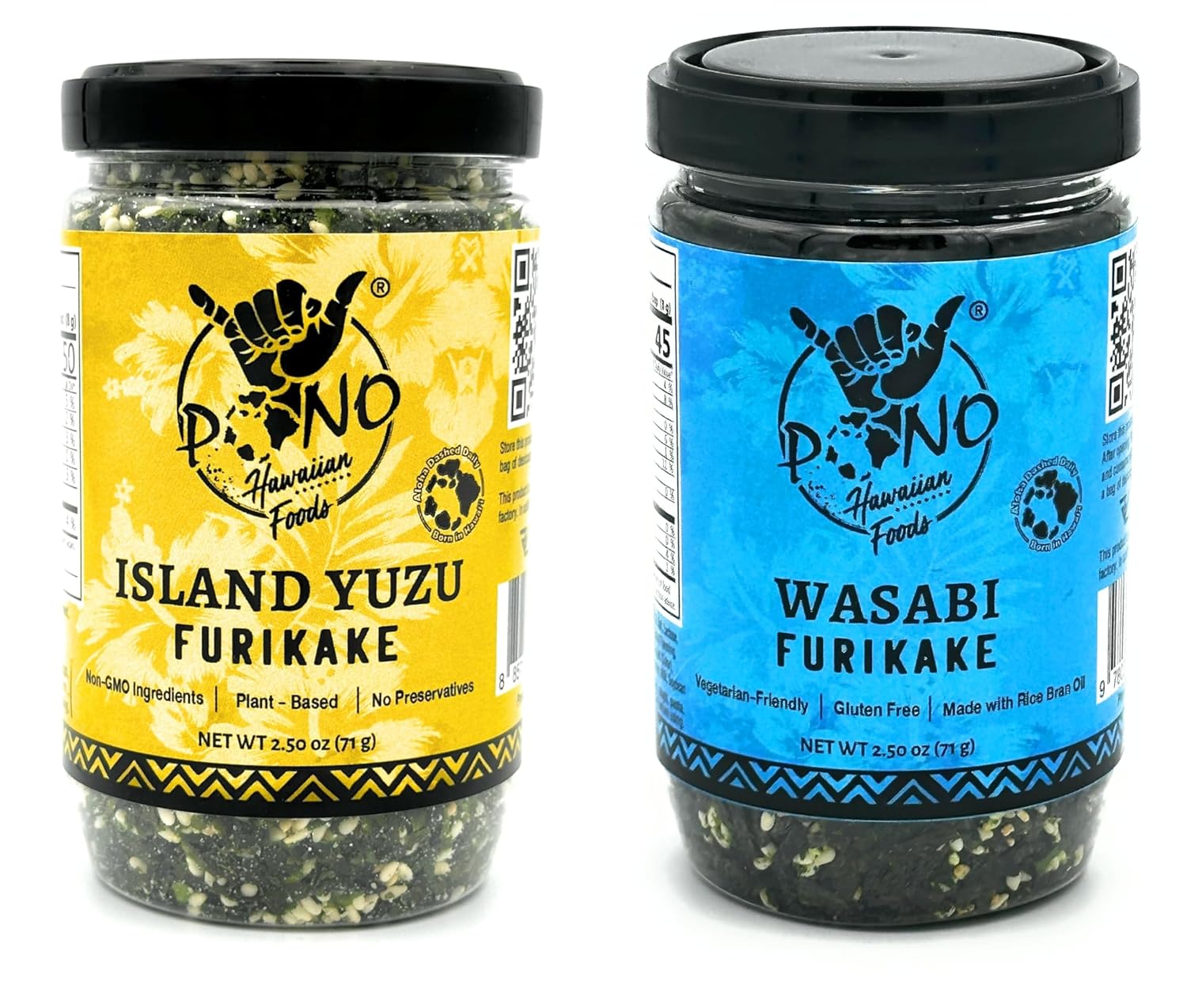 Pono Hawaiian Premium Made -Nori Komi Furikake Rice Seasoning - Gluten-Free and Non-GMO - Multi-Purpose Rice Topping – Free from Preservatives and Artificial Colors – Japanese Seasoning - 1lb (17.64oz)