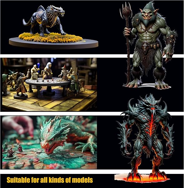 Himmlfel pennello per dettagli, 14 pennelli fini pittura per acquerello, acrilico, pennelli per miniature per warhammer, citadel, dettagli di precisione, modellismo,miniatura, pittura con i numeri - 2