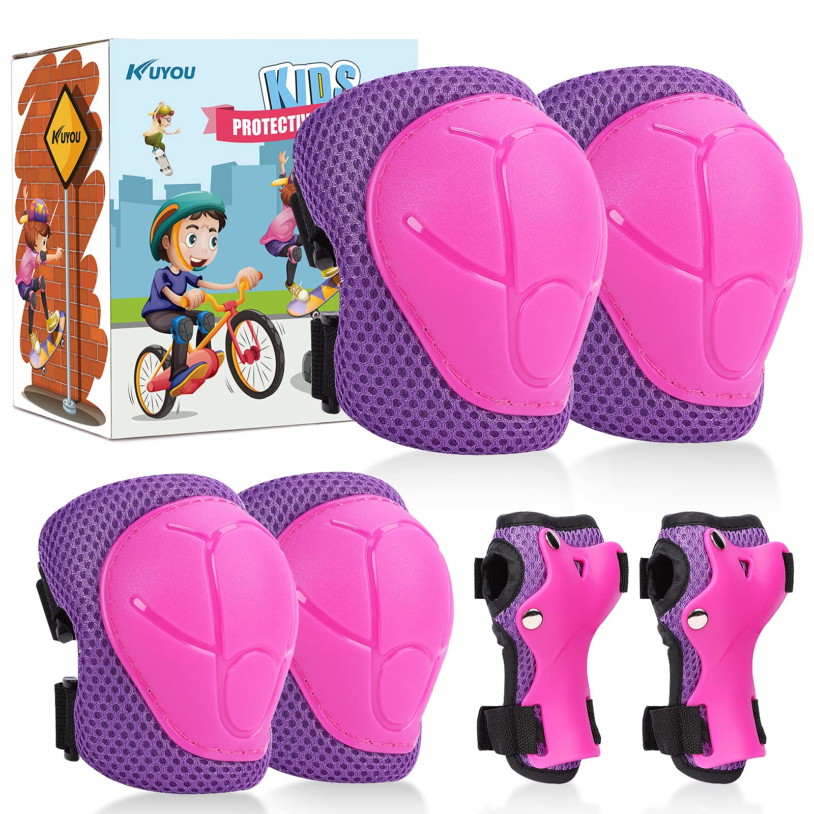 KUYOU Knieschoner Set für Kinder