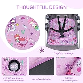 INFANZIA Dry Seat,Car Seat Protector Waterproof Carseat Liner Potty Training Toddlers, Baby and Infants, Piddle Pad for Carseats Strollers (Purple, 1 Pack)