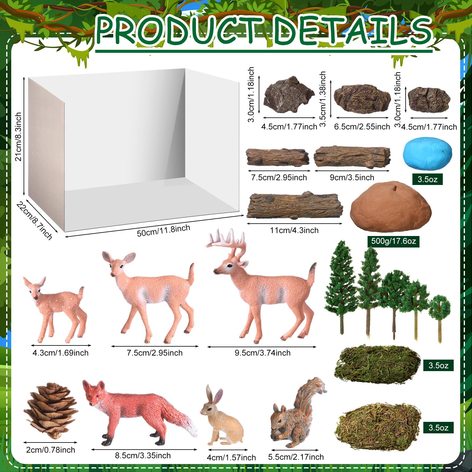 Amazon.co.jp: Simgoing Forest ジオラマキット プロジェクト用品 森の