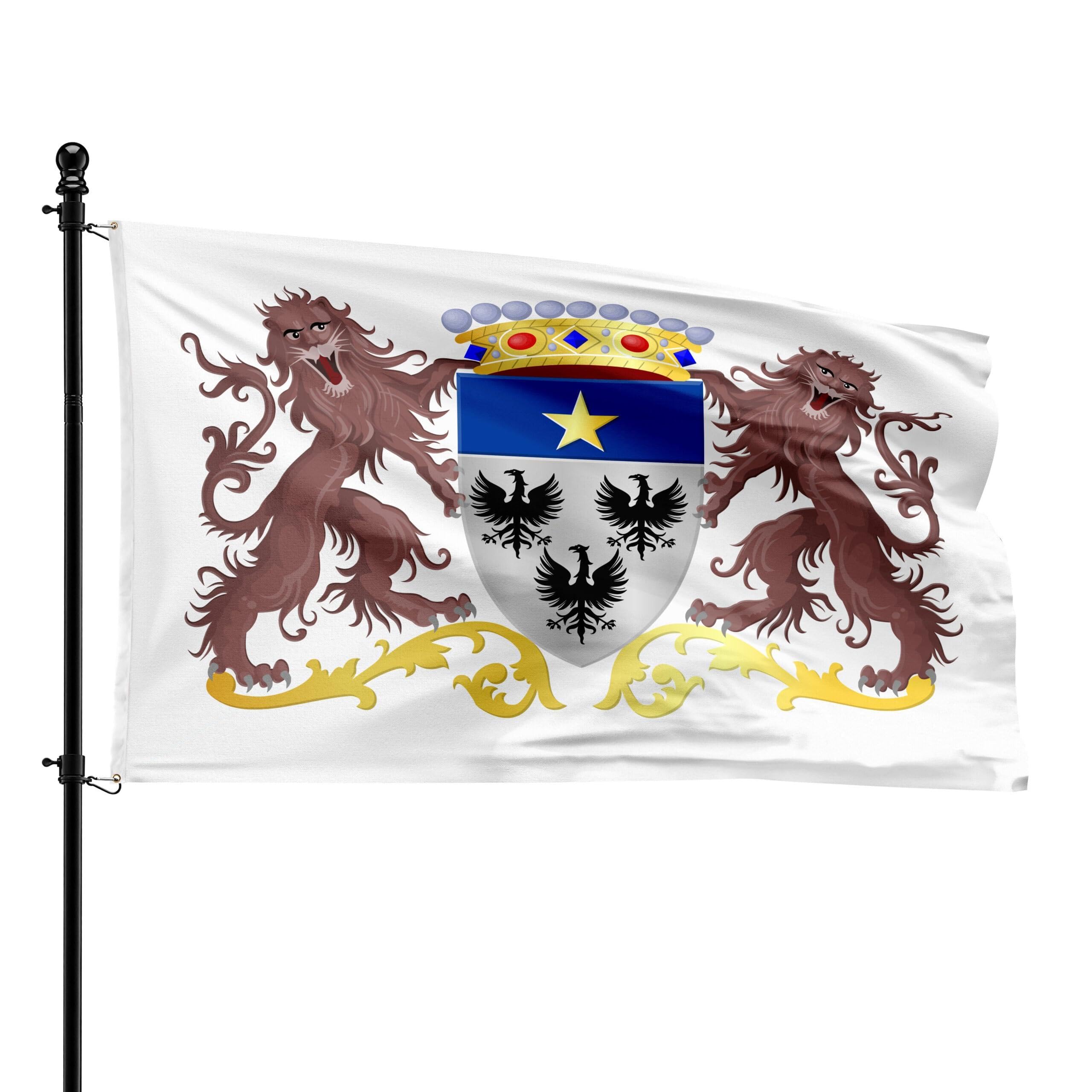 Municipio Wasseiges bandera de 90 x 150 cm con costura reforzada para exterior