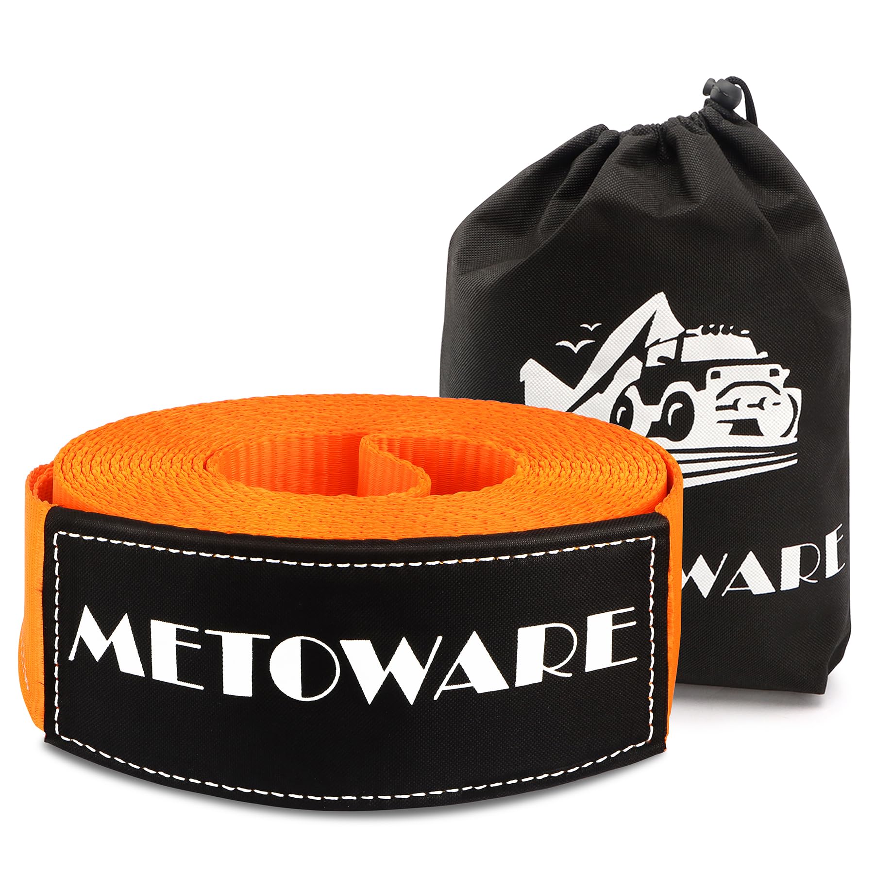 METOWARE Heavy Duty Tow Strap Offroad Recovery Kit, 4" x 30ft
