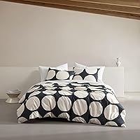 Vista 14 de Marimekko - Juego de funda de edredón tamaño King, ropa de cama de algodón orgánico con fundas a juego, decoración del hogar de lujo, certificado