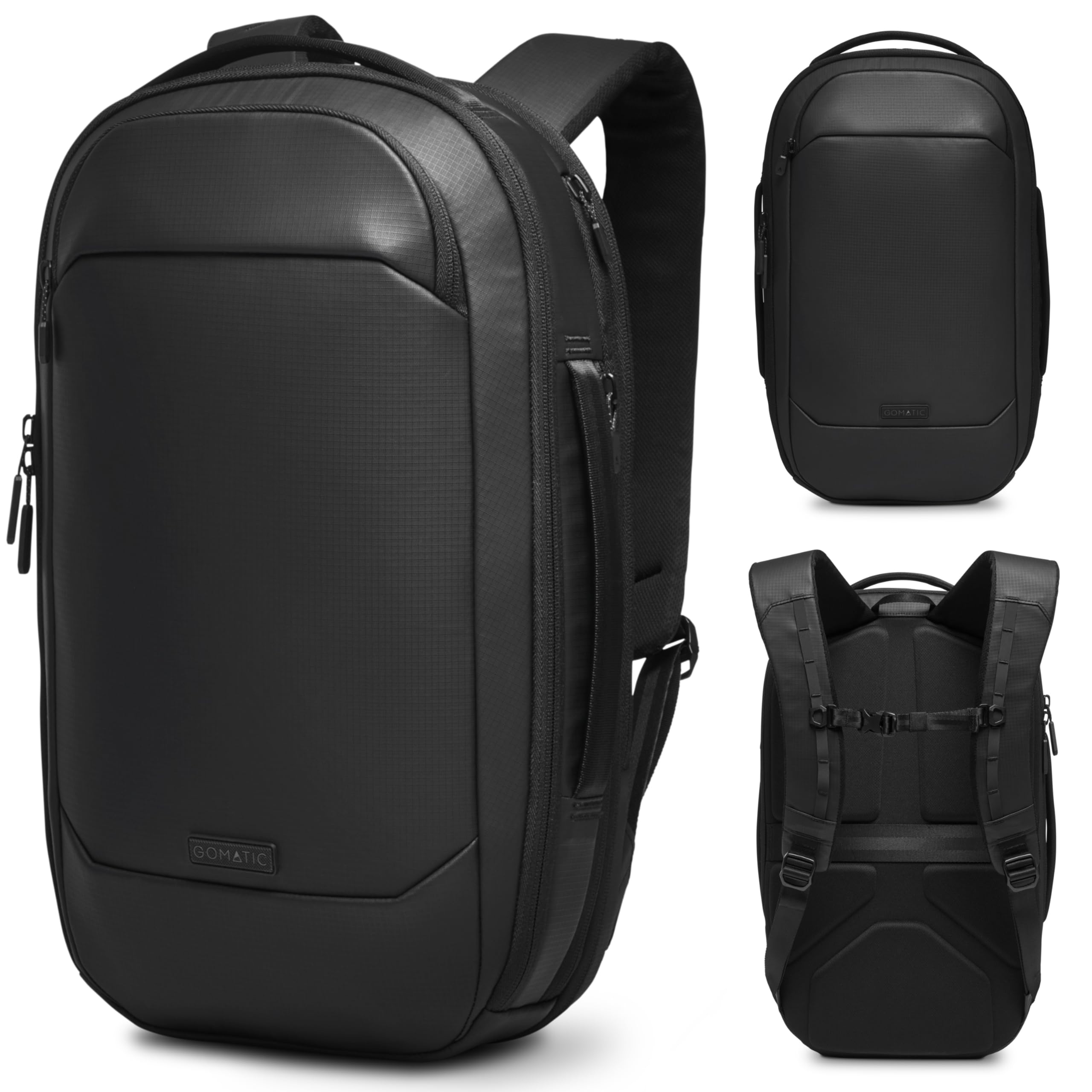 GomaticGomatic Navigator RS Laptop Backpack - Expandable 15-21L, 16-Inch Laptop Bag, Water Resistant Rucksack with Anti-Theft Pockets, Ideal for Business, Work, Travel & Daily Use for Men and Women