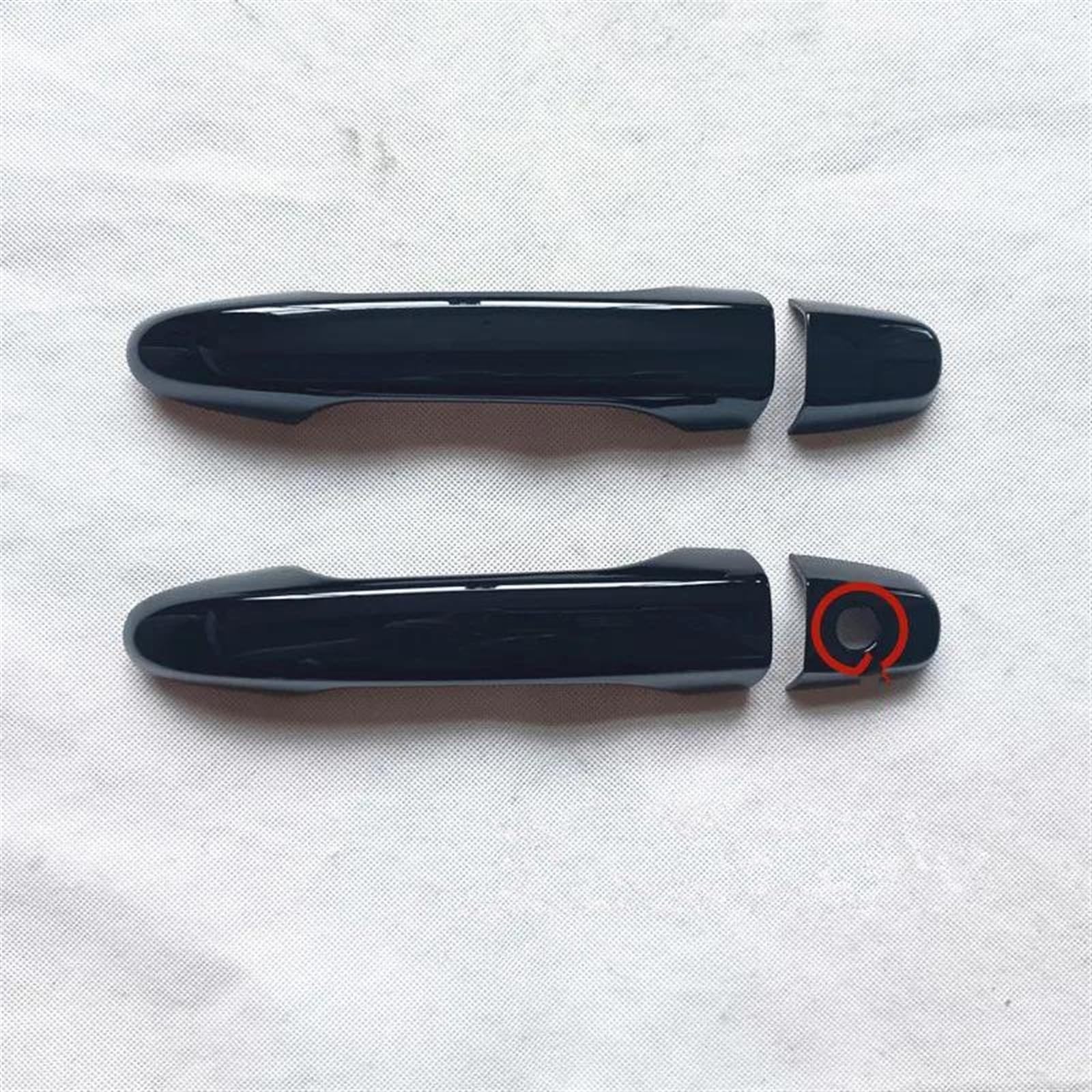 Noheeu A Uto Ccessories Bs Carbon Door Knob Protector Handle Frame Cover Car Exterior Trim For Civic 9 9Th 2012 2013 2014 2015(A)
