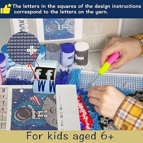 Miniatura 10 de YP Kits de ganchos de pestillo para niños y adultos, para manualidades, manualidades, decoración del hogar, festivales, regalos, 20.5 x 14.5