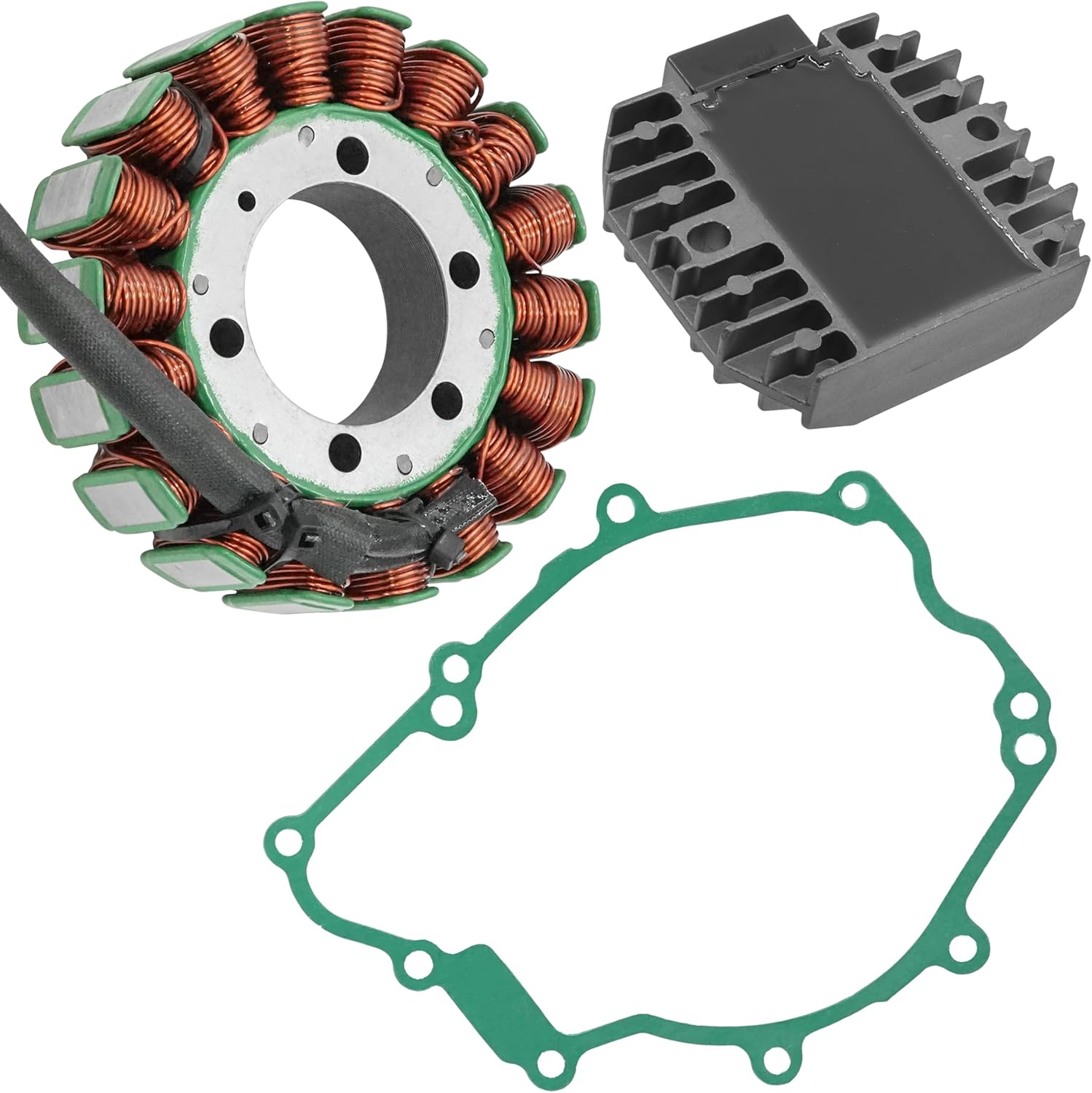 Caltric Stator Regulator Rectifier And Gasket Compatible with Yamaha Fz6R 2009 2010 2011 2012-2017