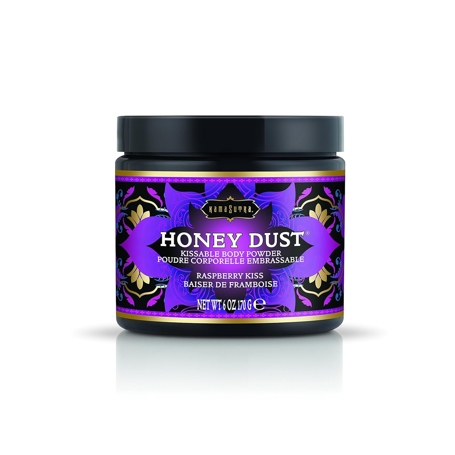 KAMA SUTRA Honey Dust Strawberry Dreams 6 oz/170 g - Kissable Body Powder with Feather Tickler/Applicator - Wicks Away Moisture for Sensual Body Experience