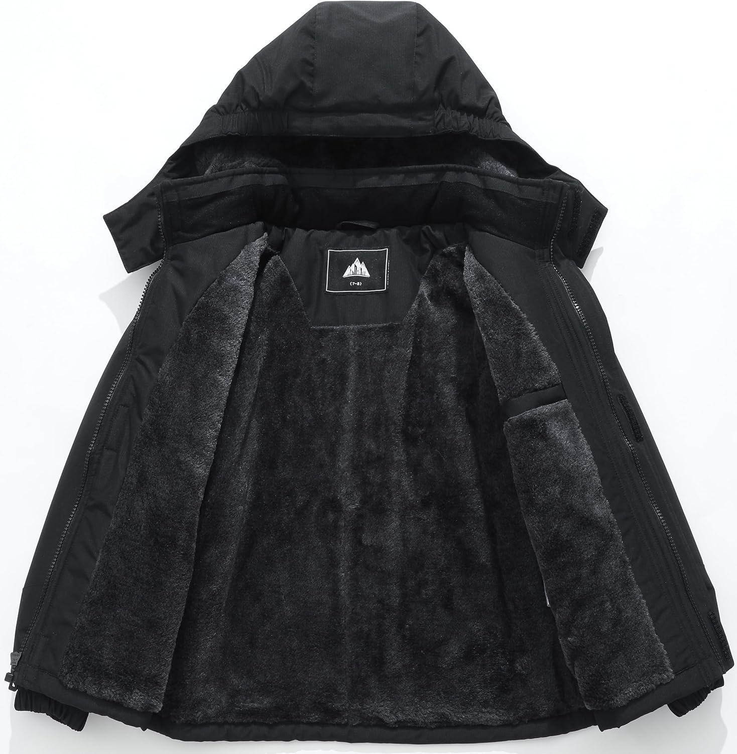 Kids Waterproof Ski Jacket Warm Winter Coat Boys and Girls Fleece Lined Hooded Rain Jacket - Image 3