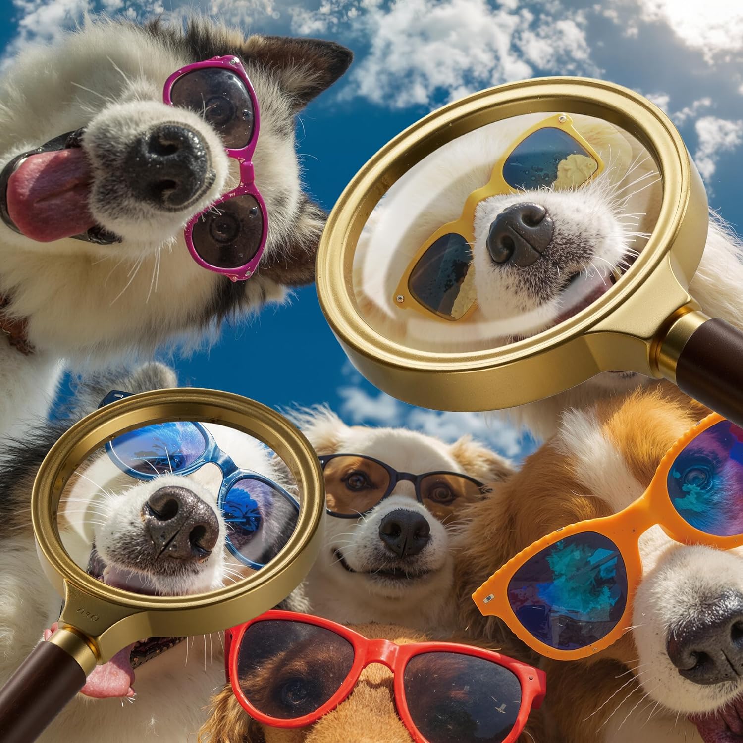 Dog Selfie Jigsaw Puzzles 1000 Pieces for Adults -Challenging Fun Puppy Road Trip Art, Premium Matte Finish, 27.56 x 19.68 Inches, Perfect for Game Nights
