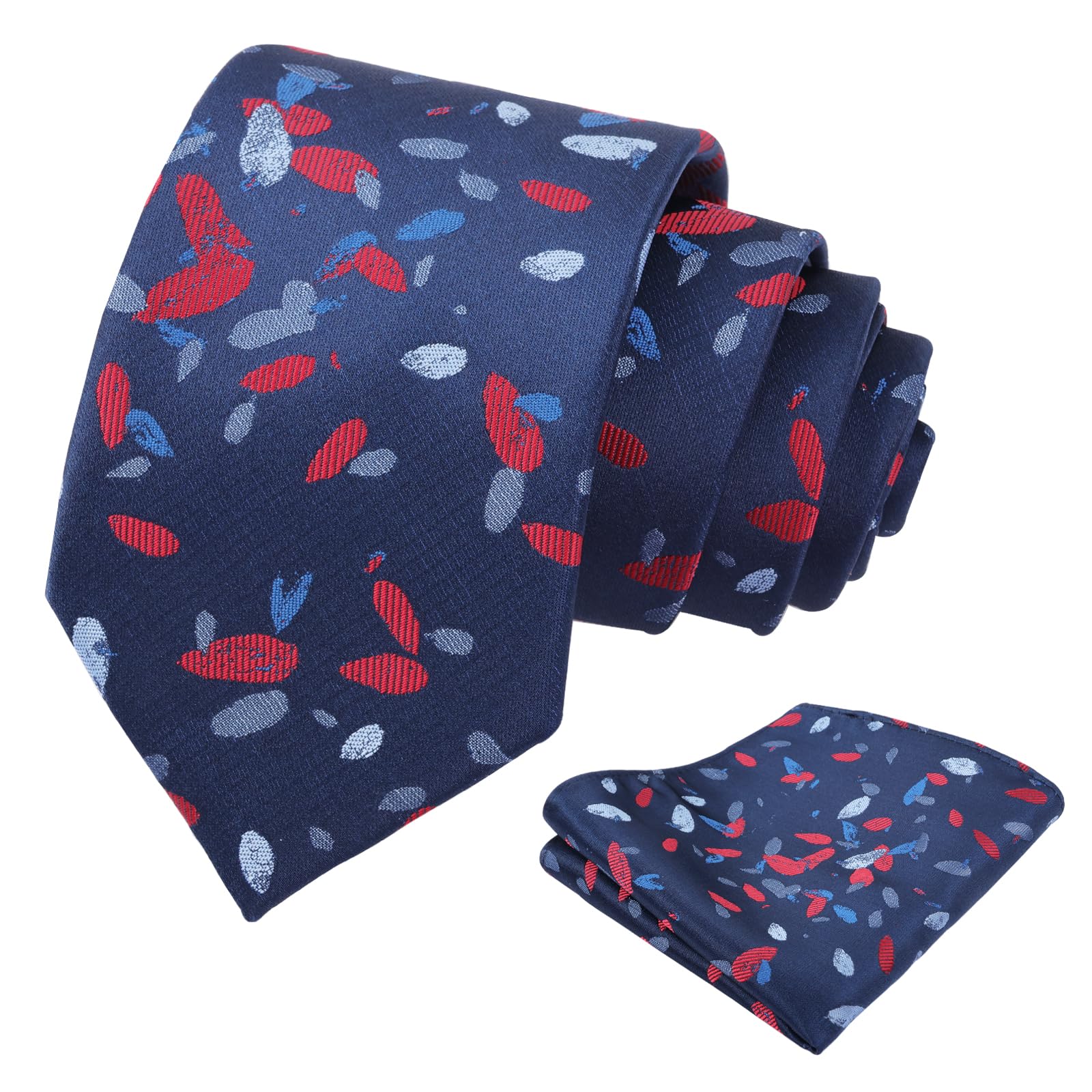 Alizeal Mens 3.15'' Gradient Novelty Tie Set with Pocket Square