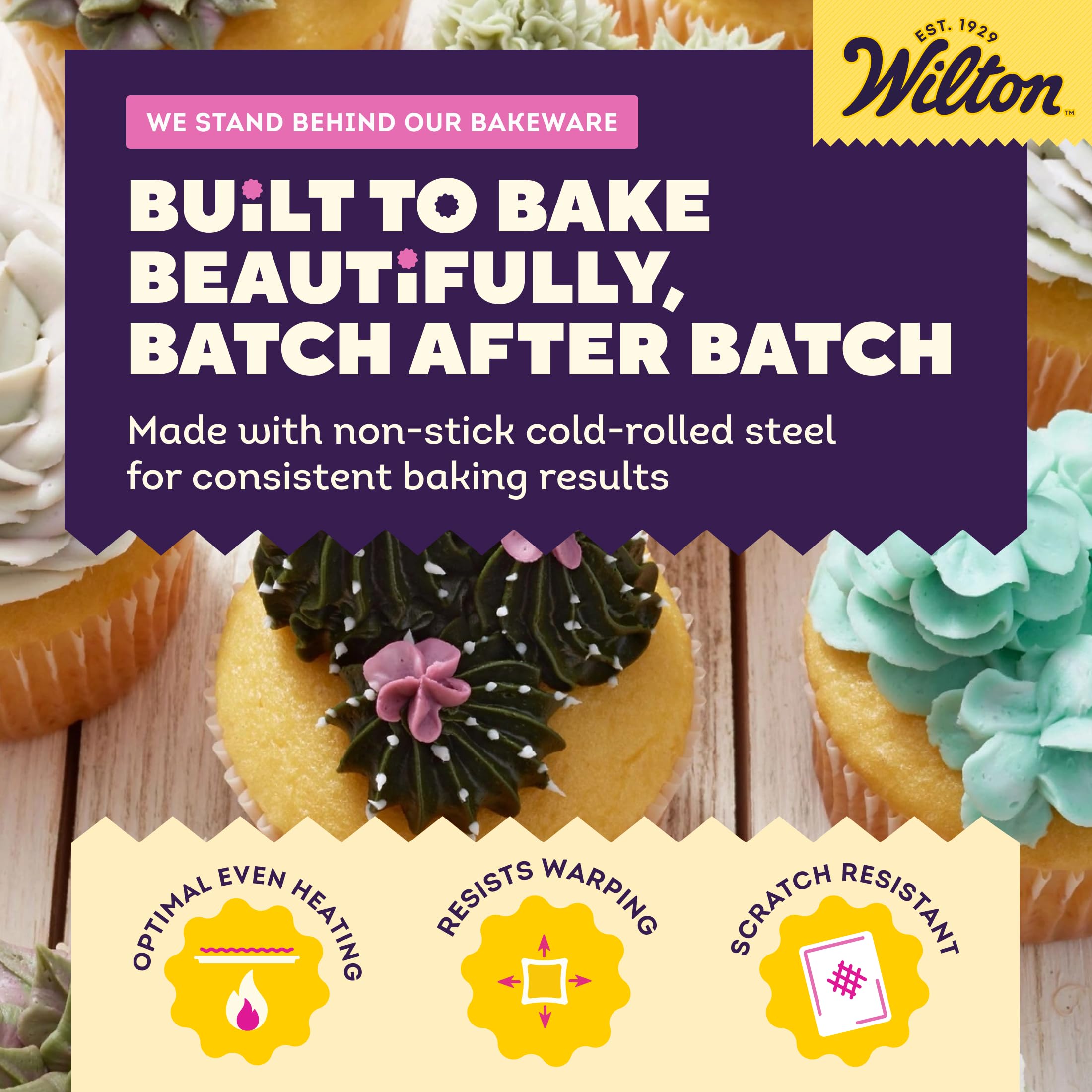 Wilton Foremka do muffinek i babeczek doskonałe rezultaty, wysokiej jakości nieprzywierające naczynia do pieczenia, 12 otworów